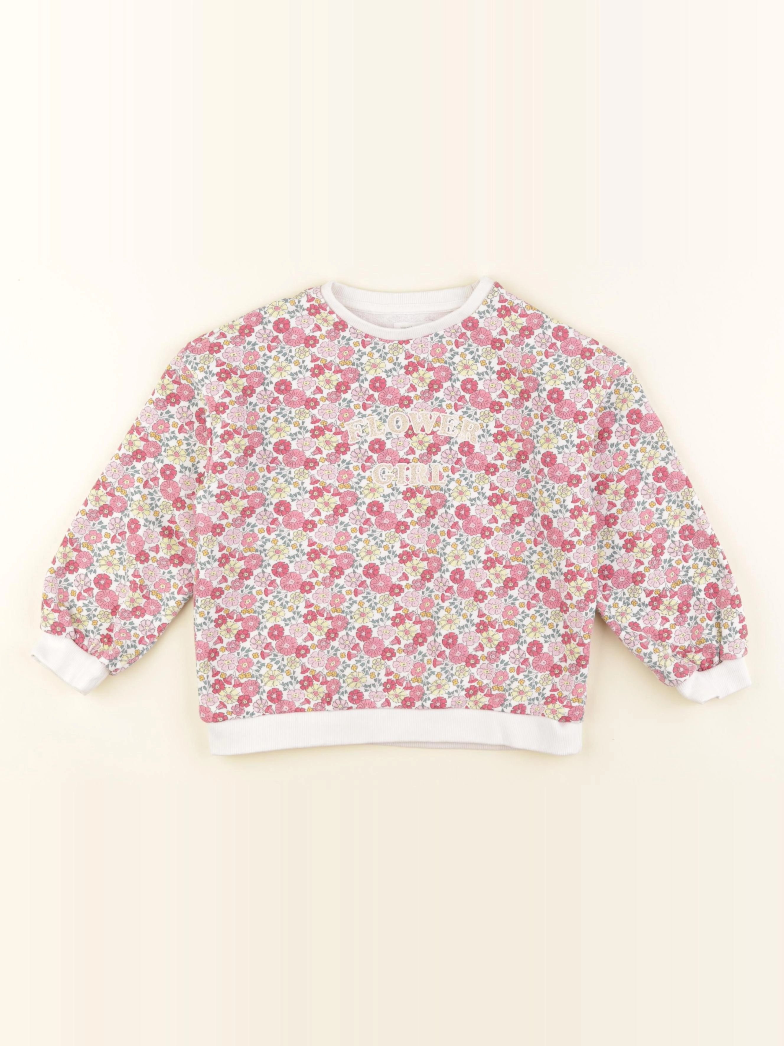 Vertbaudet - sweat multicolore - 6 ans