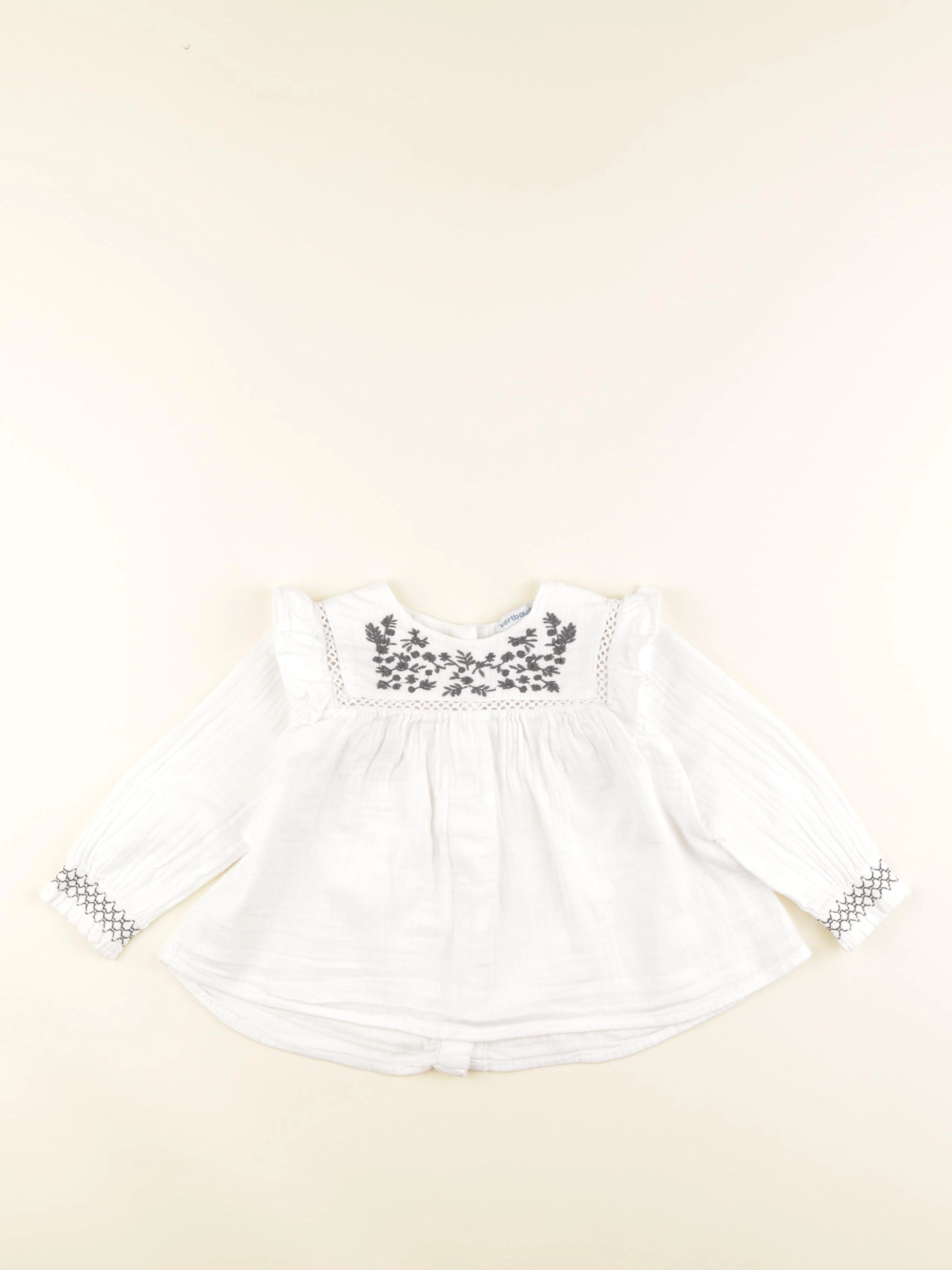 Vertbaudet - blouse blanc - 2 ans