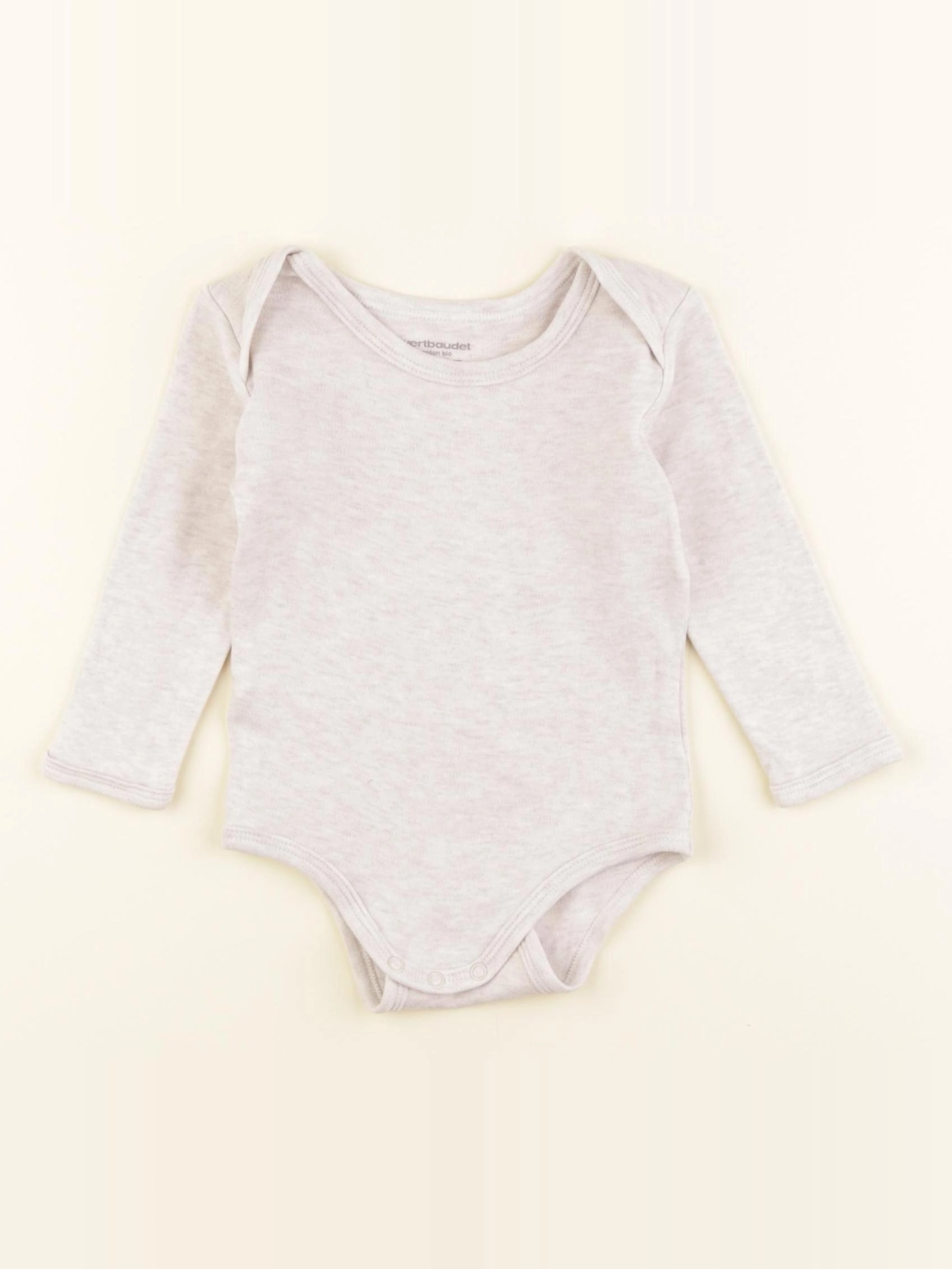 Vertbaudet - body beige - 9 mois