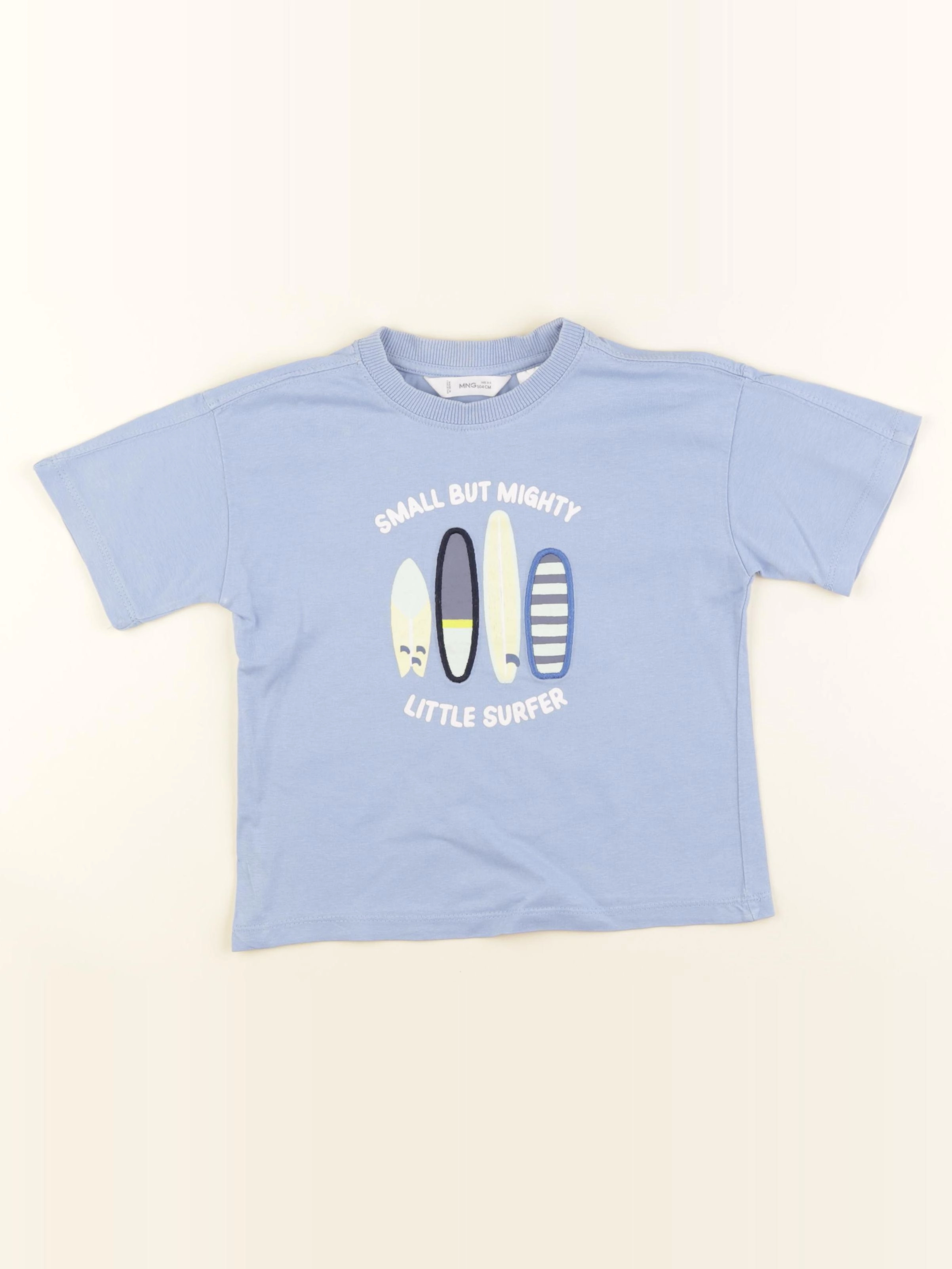 Mango - tee-shirt bleu - 3/4 ans