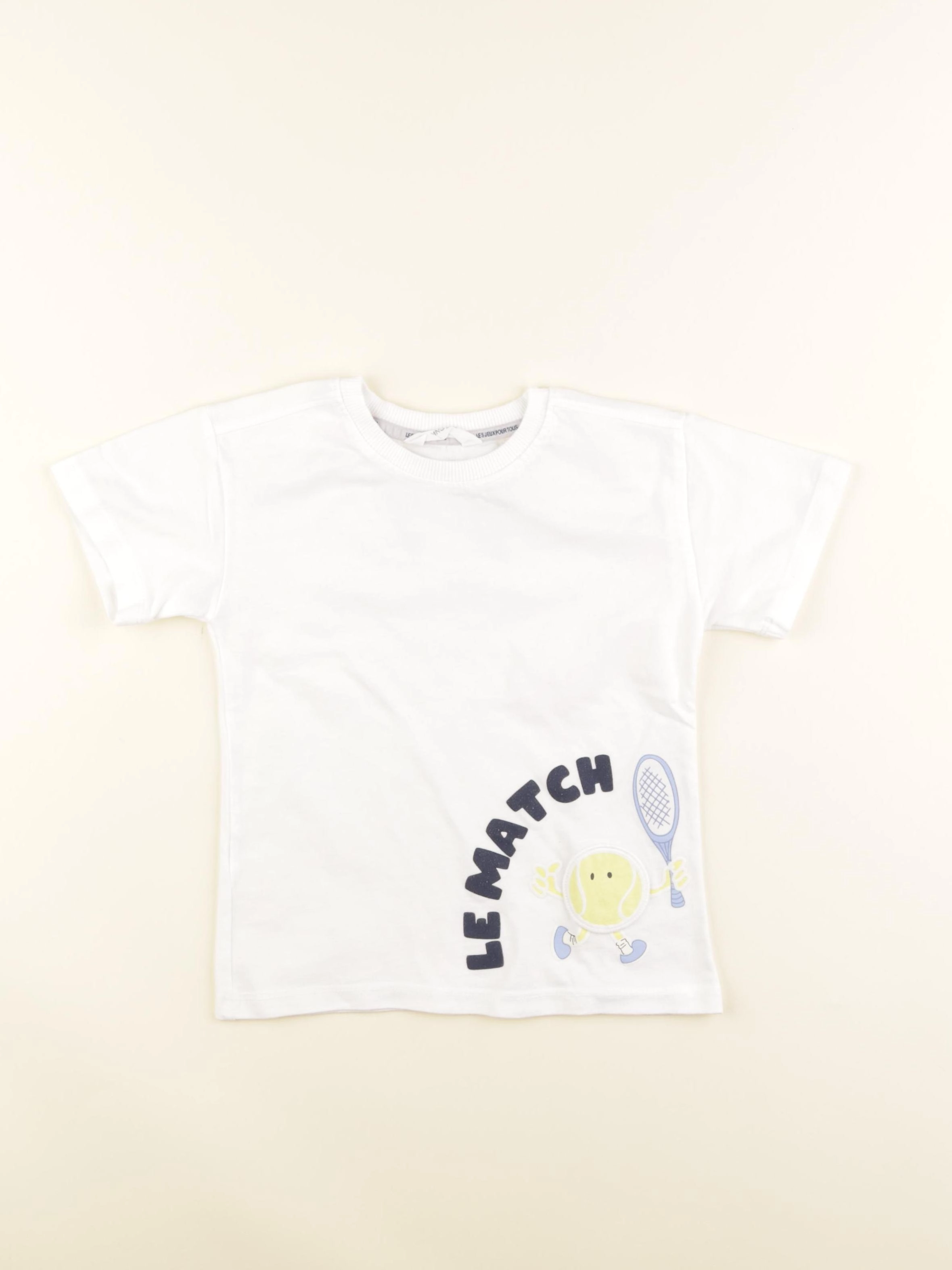 Mango - tee-shirt imprimé au dos blanc - 3/4 ans