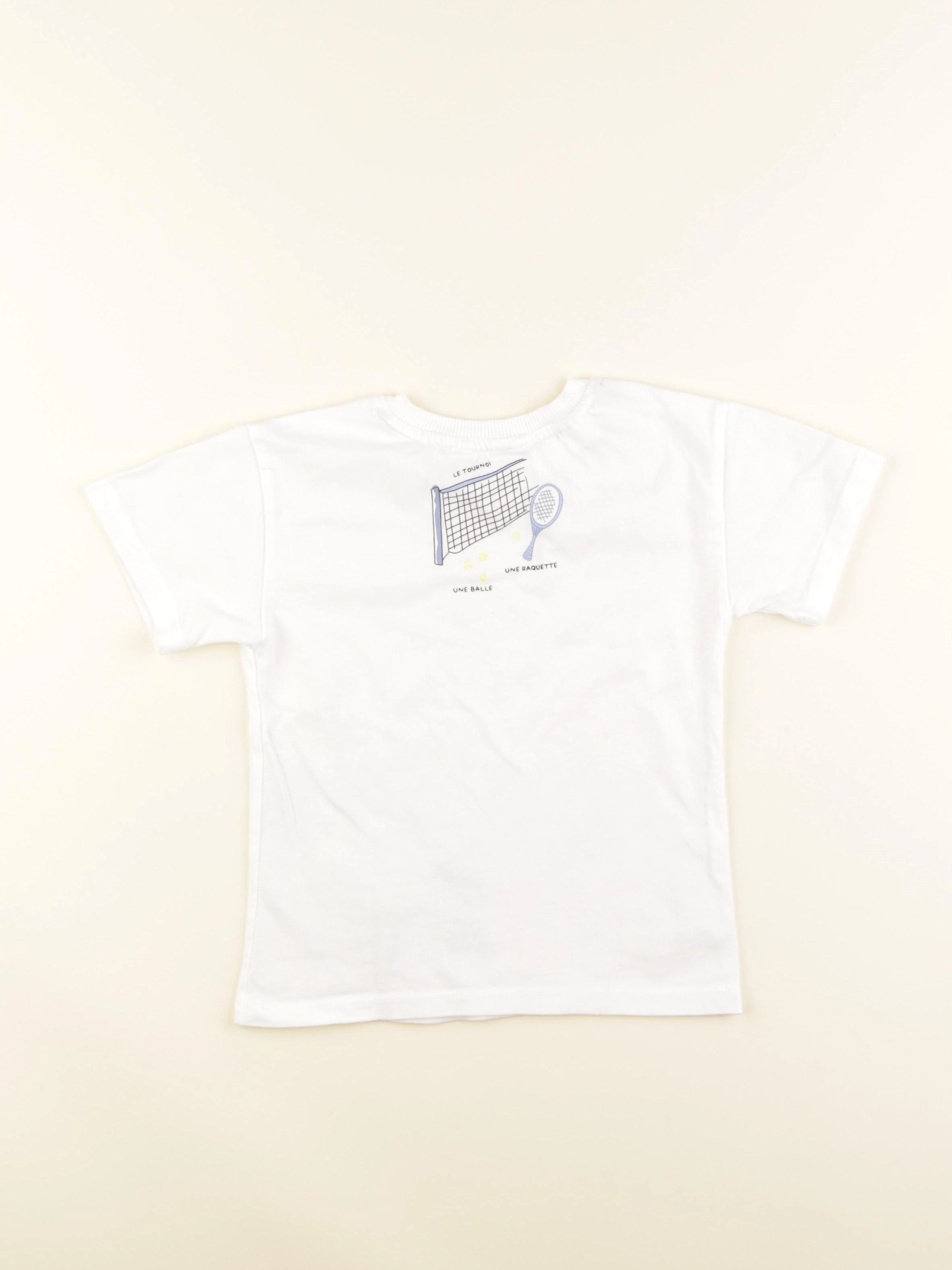 Mango - tee-shirt imprimé au dos blanc - 3/4 ans