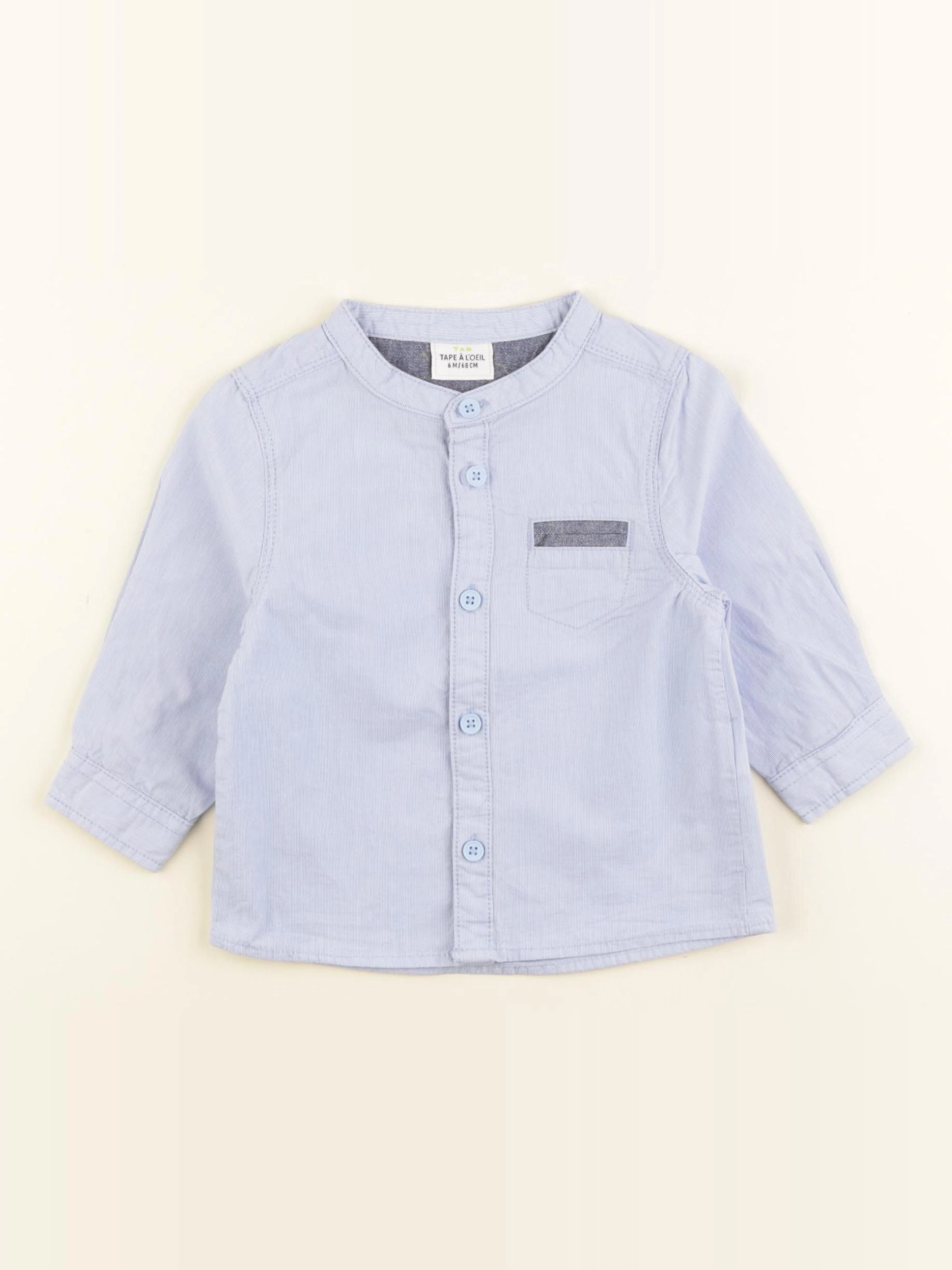 Tape à l'oeil - chemise bleu - 6 mois