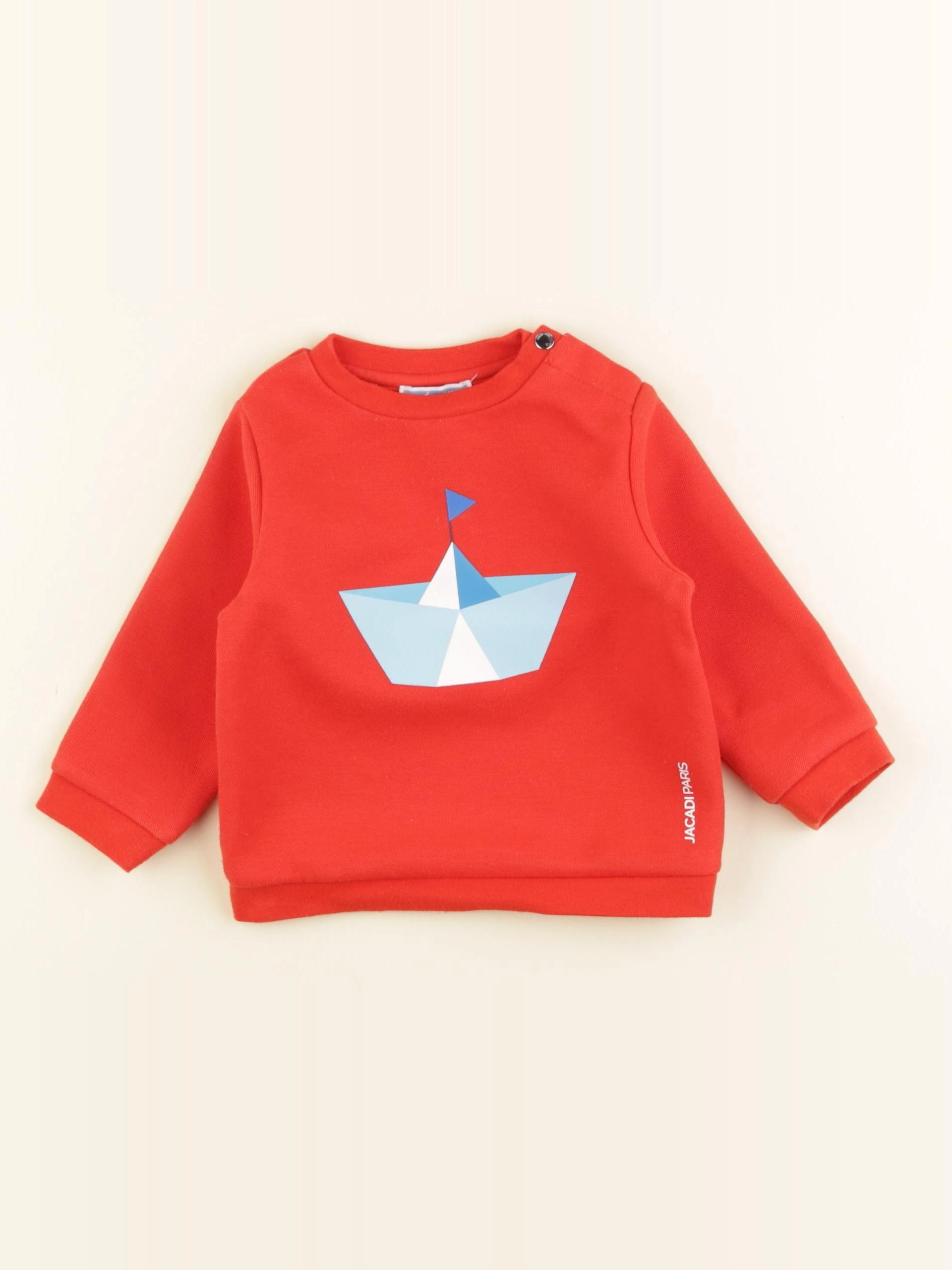 Jacadi - sweat rouge - 12 mois