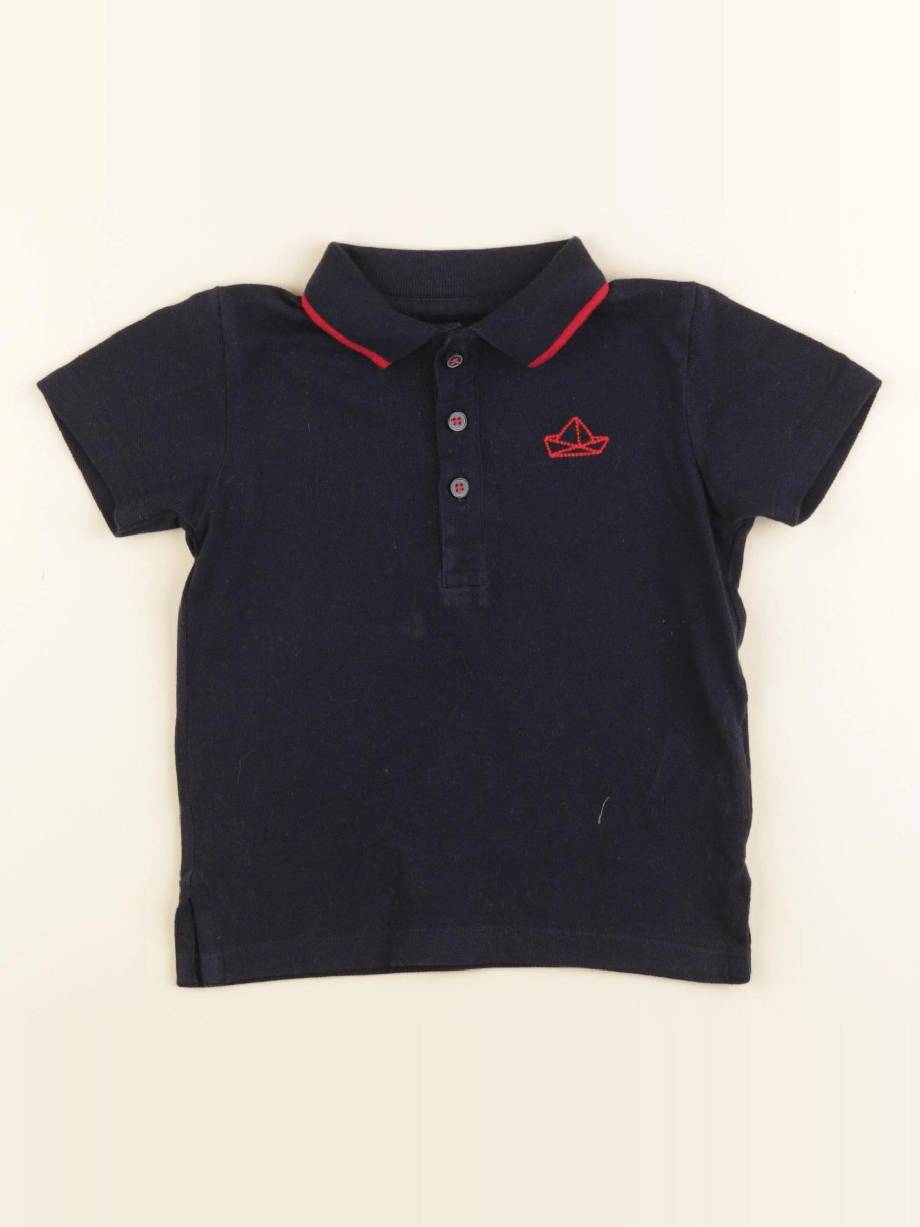 Boutchou - polo bleu - 24 mois