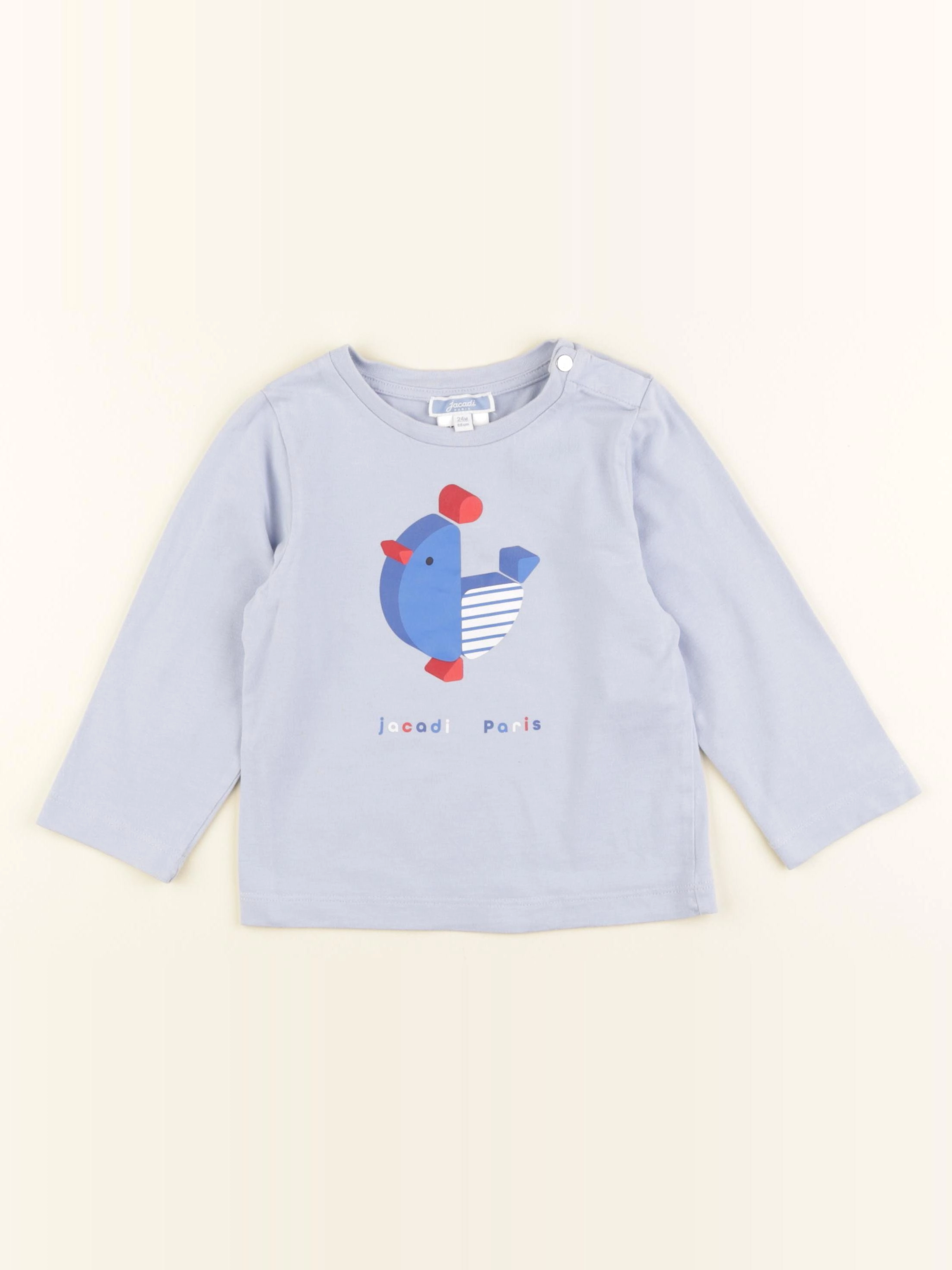 Jacadi - tee-shirt bleu - 24 mois