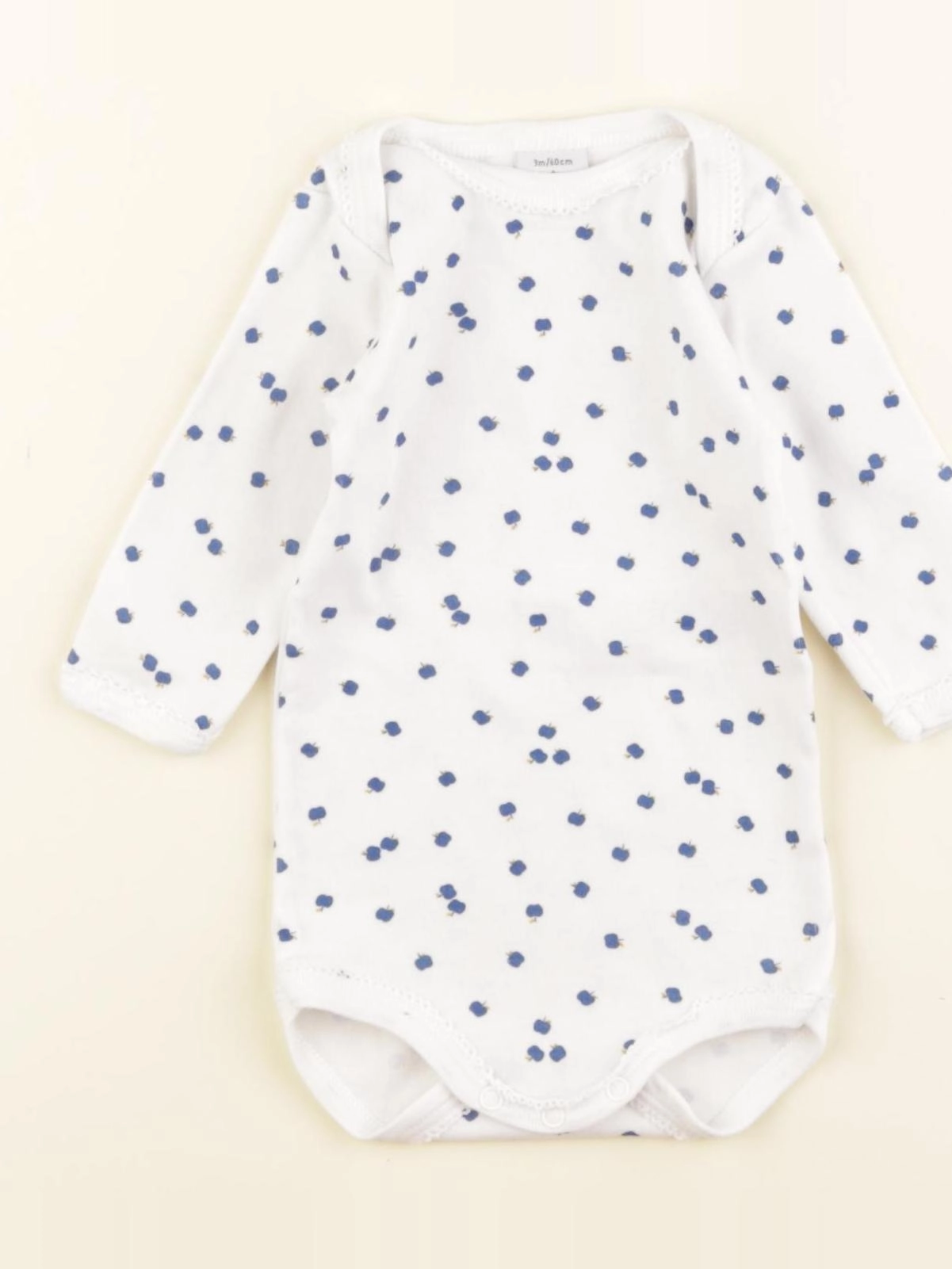 Petit Bateau - body blanc - 3 mois