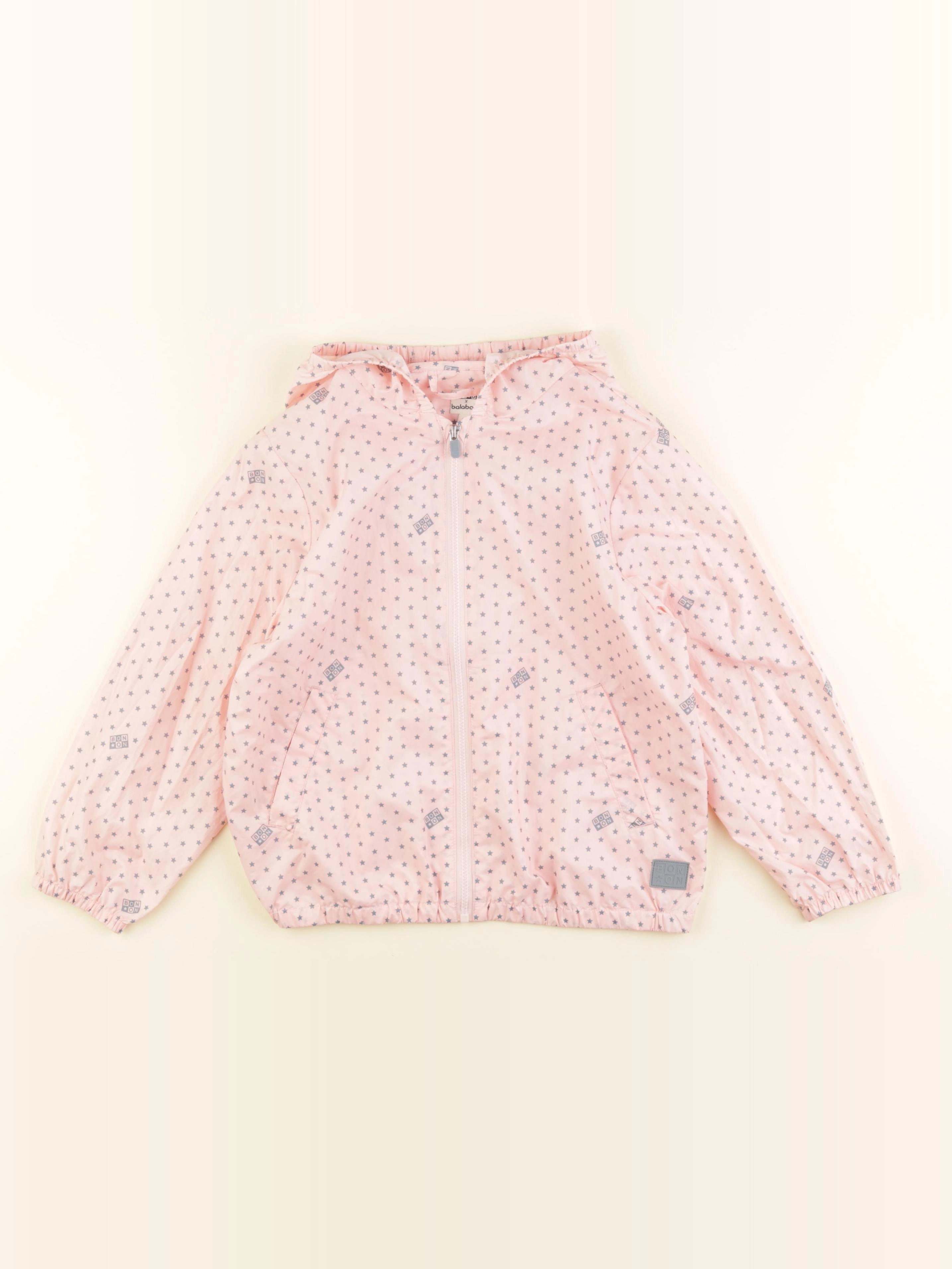 Bonton - coupe-vent rose - 6 ans