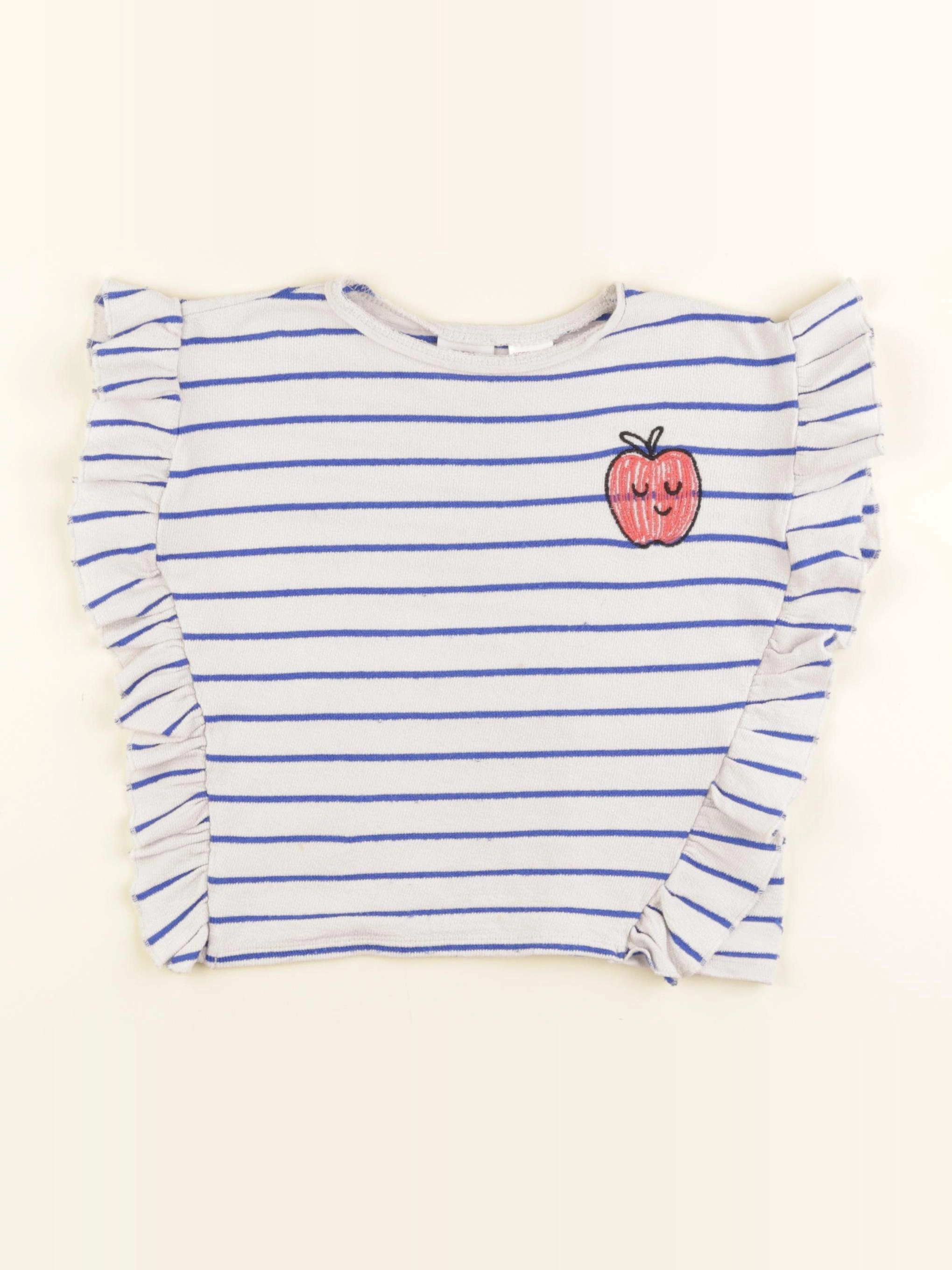 Zara - tee-shirt bleu - 5/6 ans