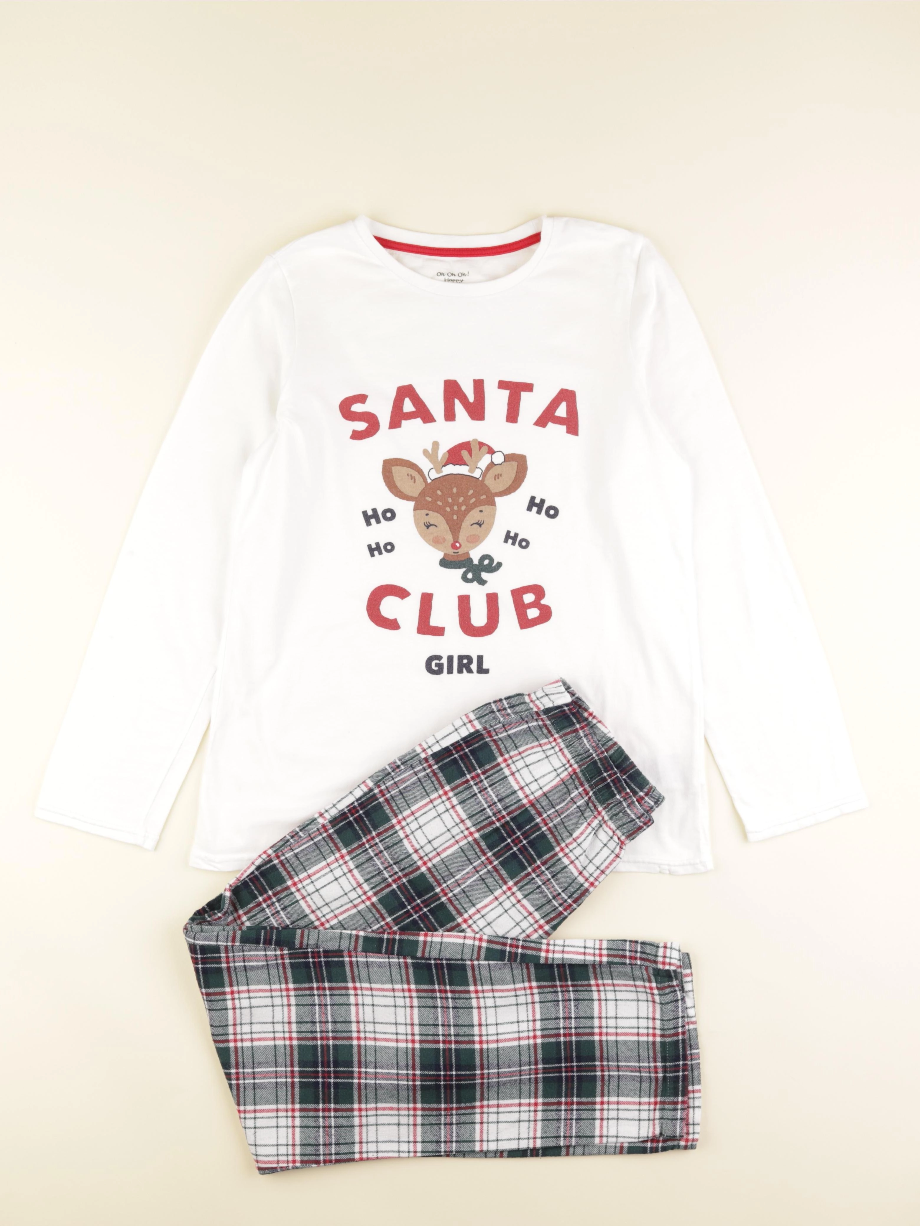 Vertbaudet - pyjama coton blanc - 12 ans