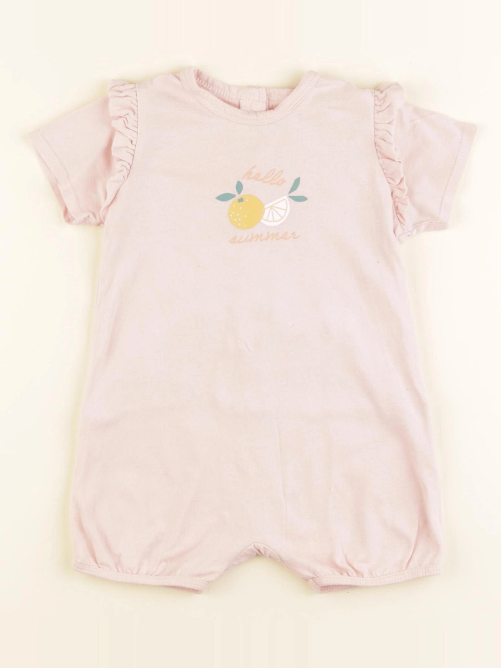 Vertbaudet - pyjama coton rose - 12 mois