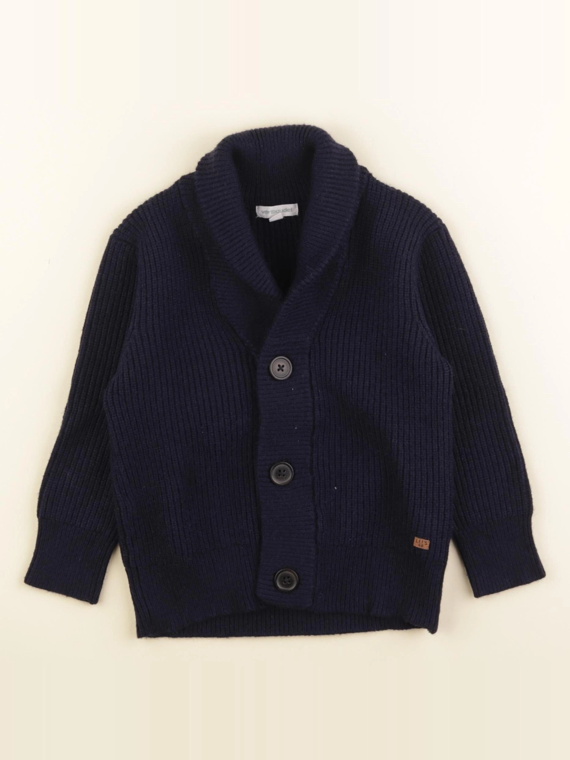 Vertbaudet - gilet bleu - 3 ans