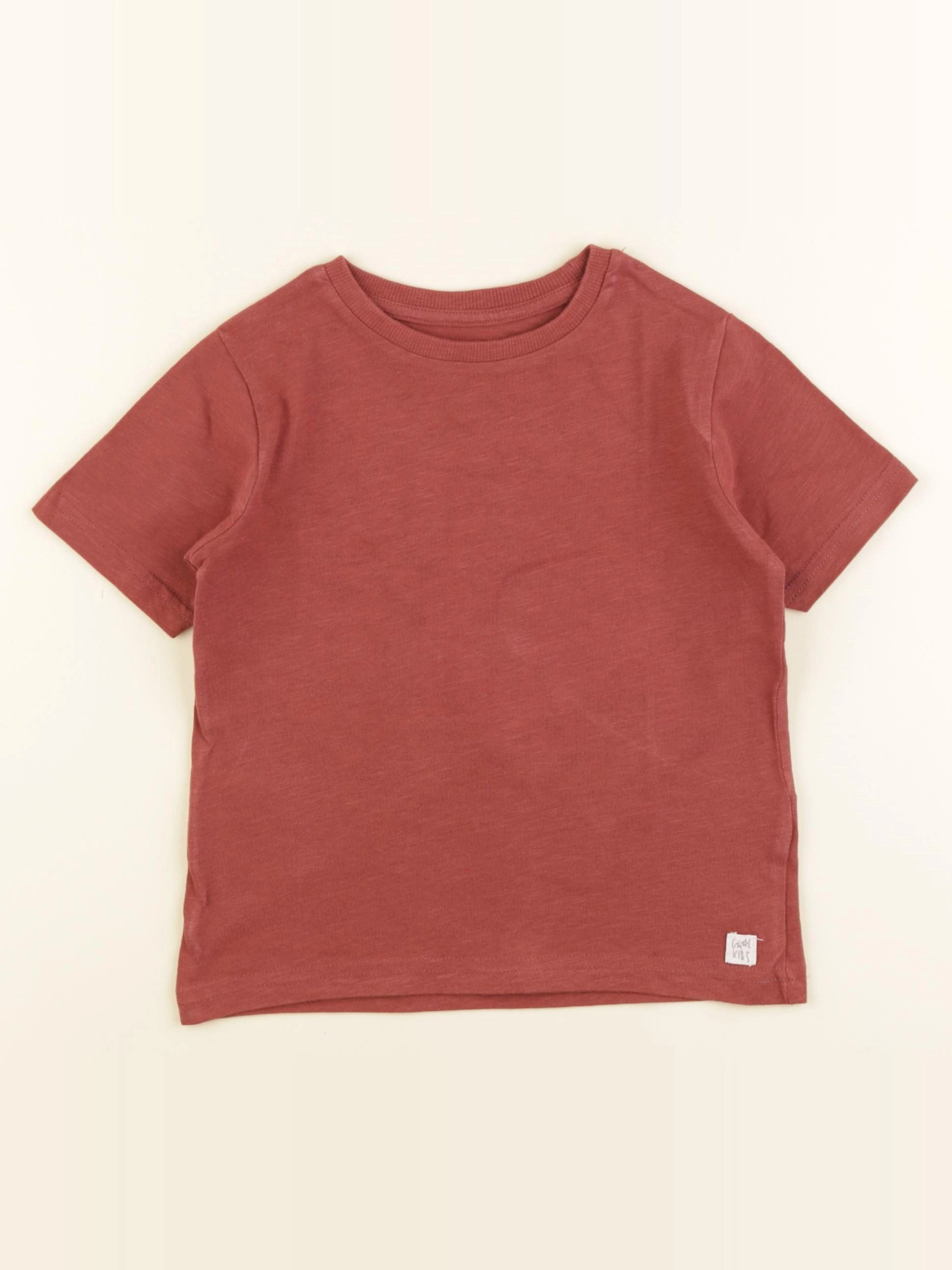 Vertbaudet - tee-shirt rouge - 4 ans