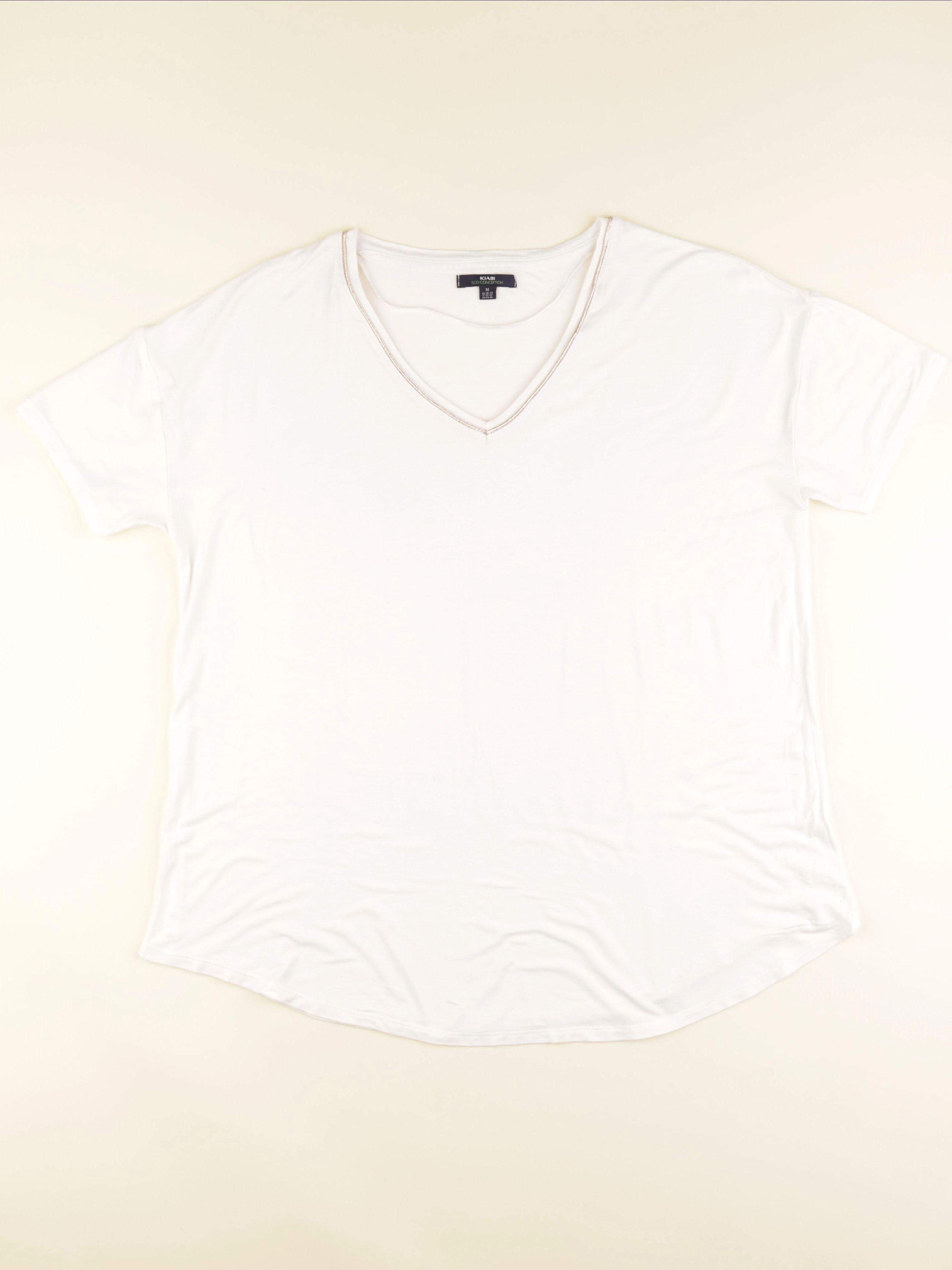 Kiabi - tee-shirt grossesse blanc, or - m