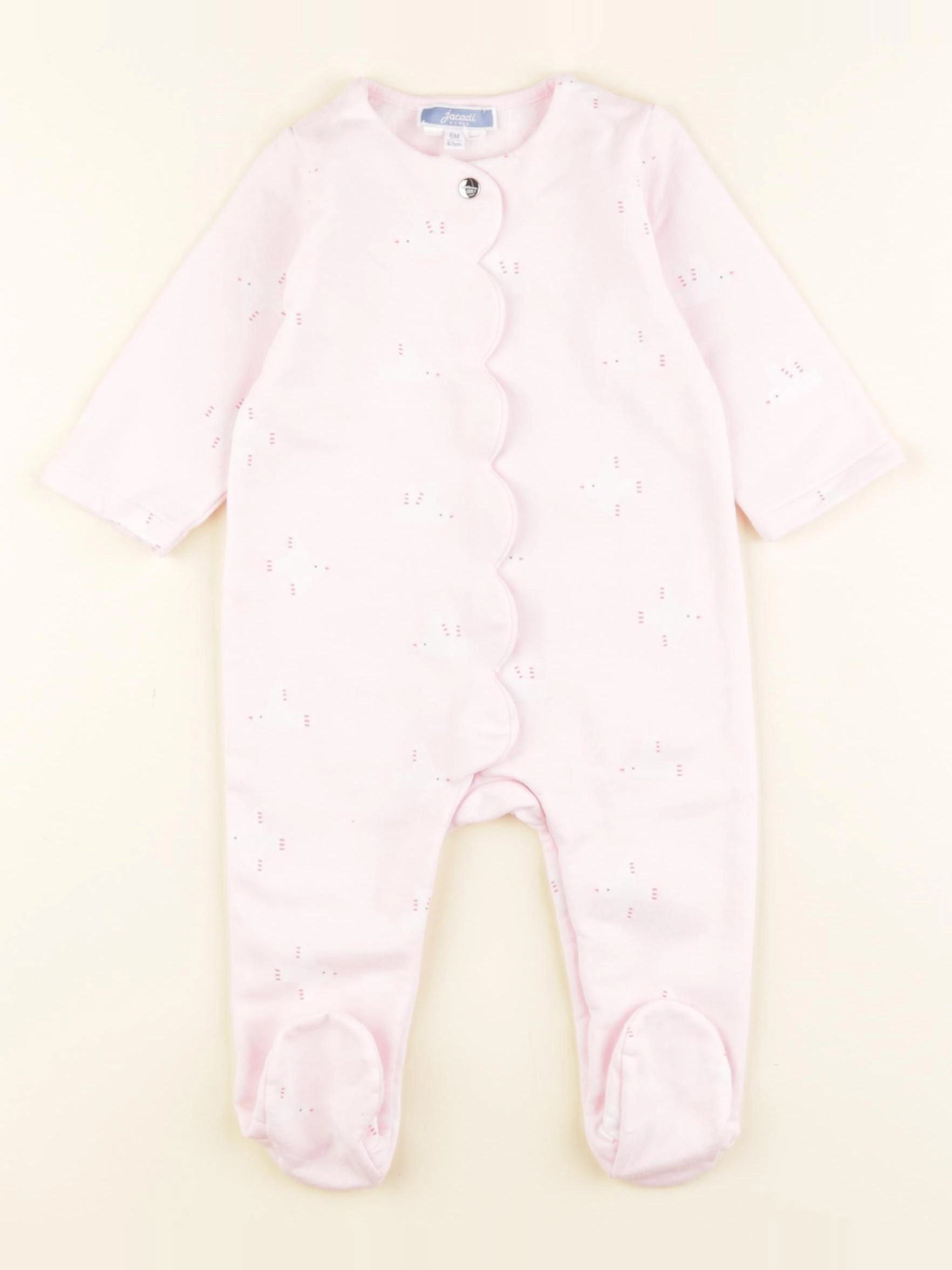 Jacadi - pyjama coton rose - 6 mois