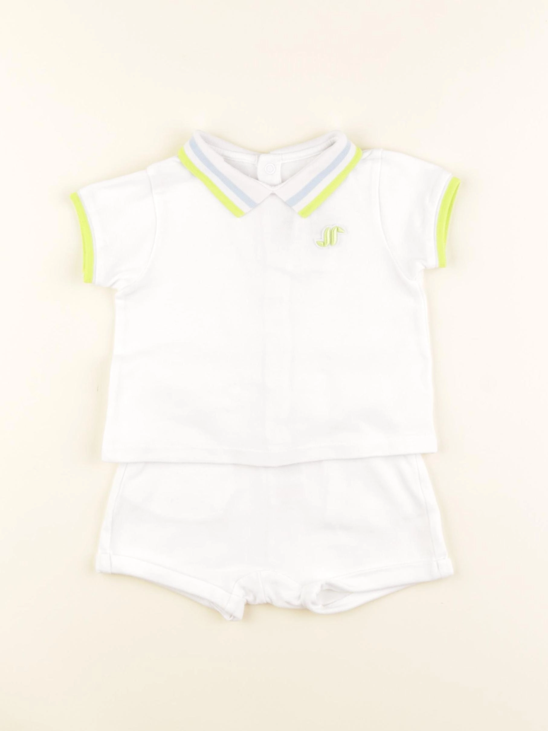 Jacadi - ensemble blanc - 12 mois