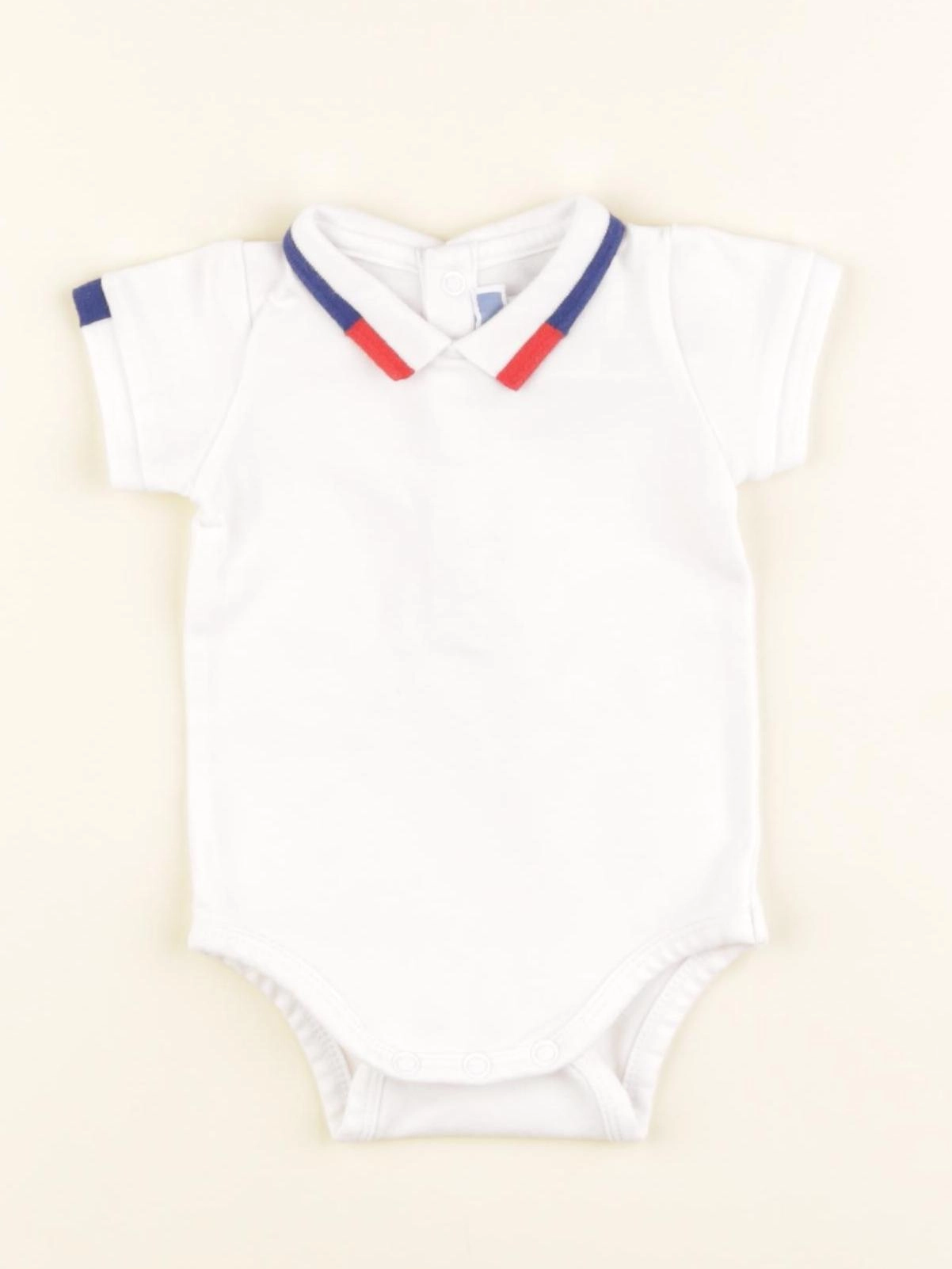 Jacadi - body à col blanc - 1 mois