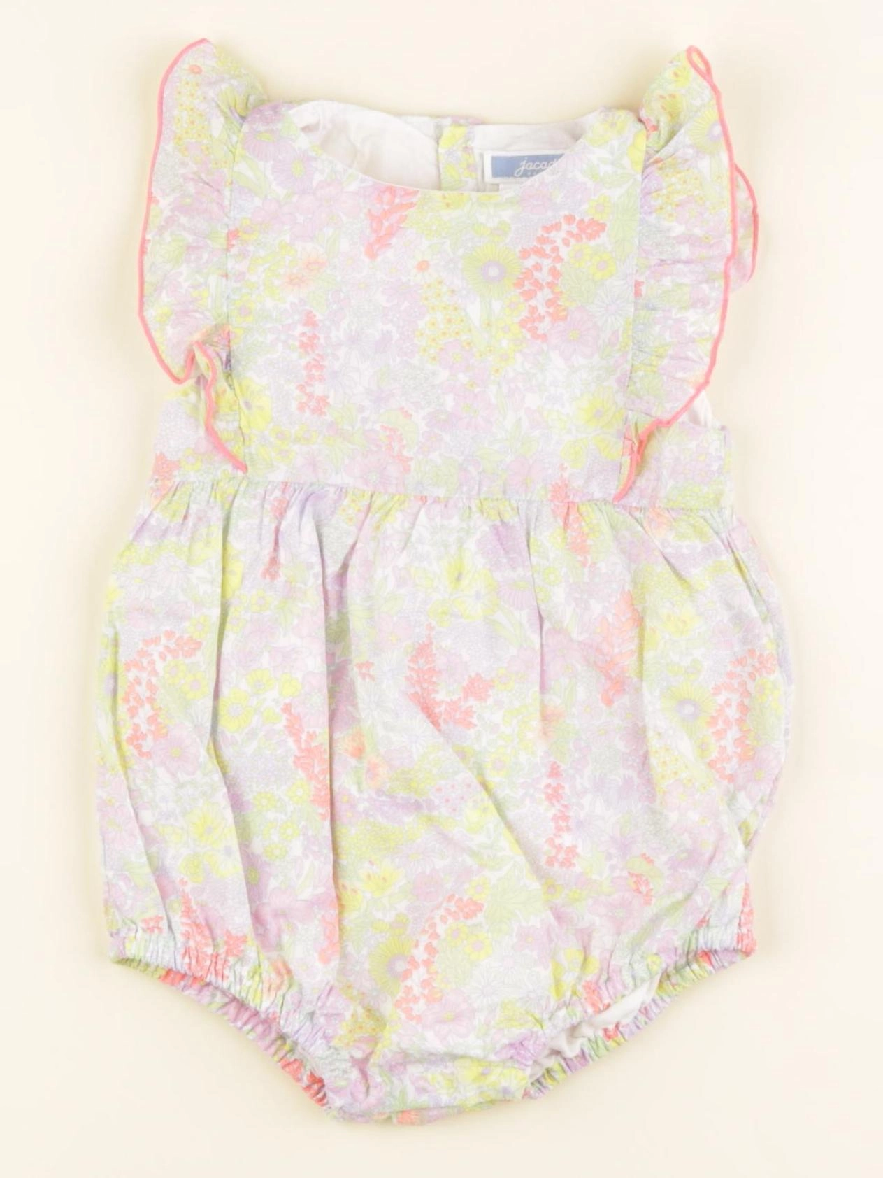 Jacadi - combinaison liberty multicolore - 12 mois