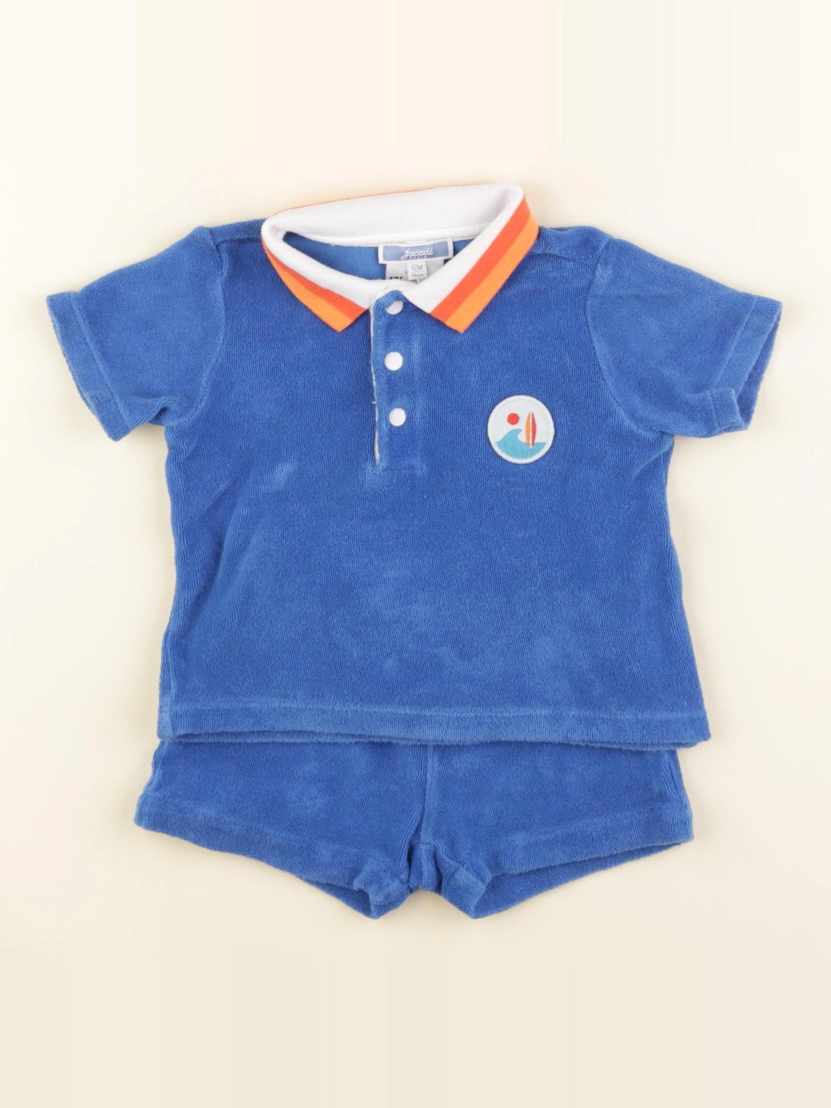 Jacadi - ensemble bleu - 12 mois