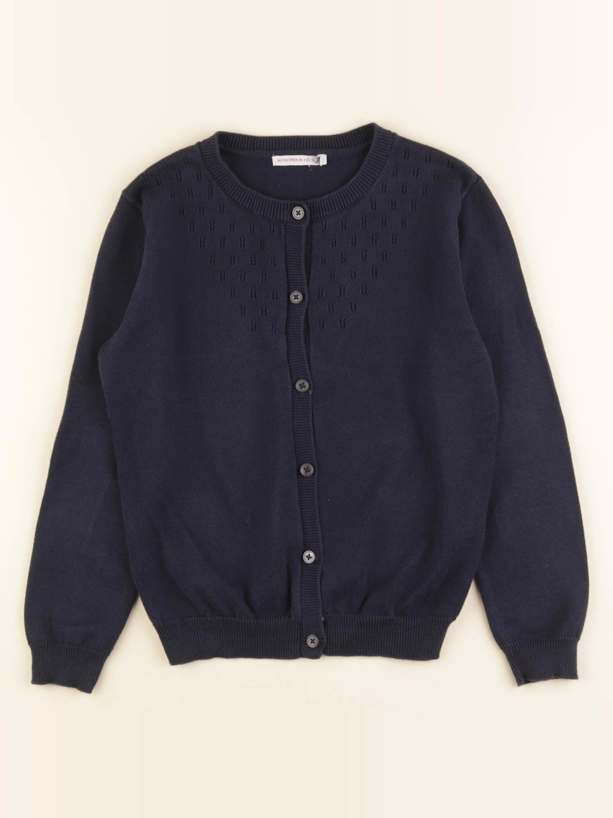 Monoprix - gilet bleu - 8 ans