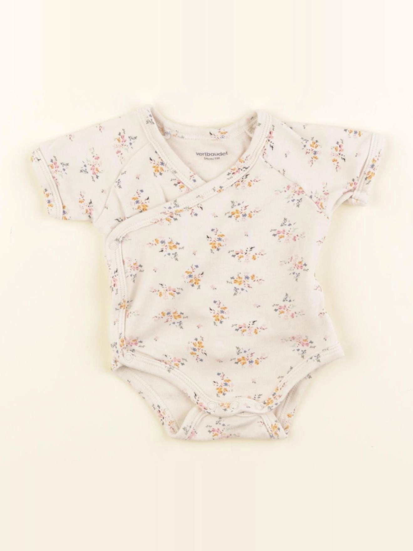 Vertbaudet - body beige - 1 mois