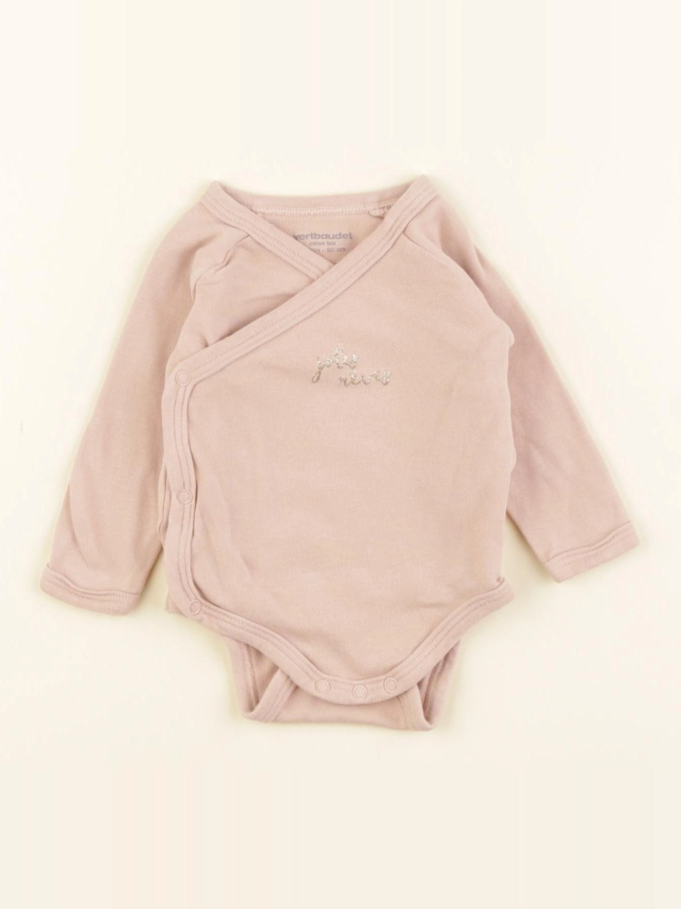 Vertbaudet - body marron - 3 mois