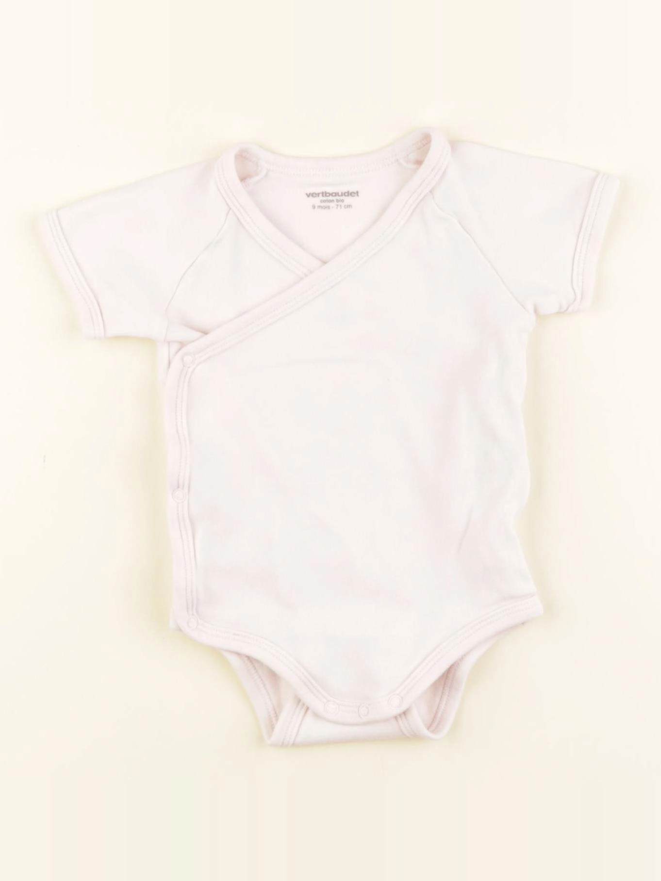 Vertbaudet - body rose - 9 mois