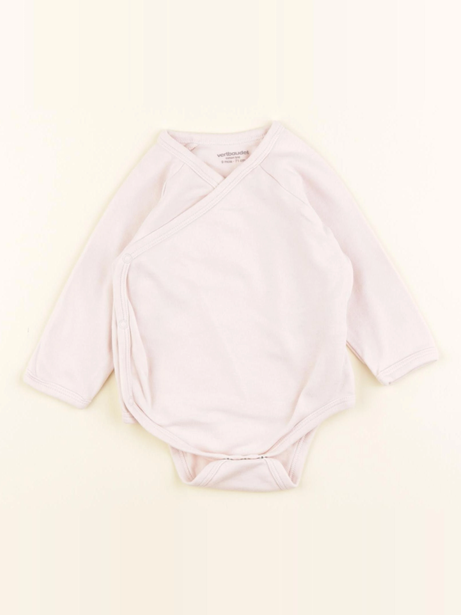 Vertbaudet - body rose - 9 mois