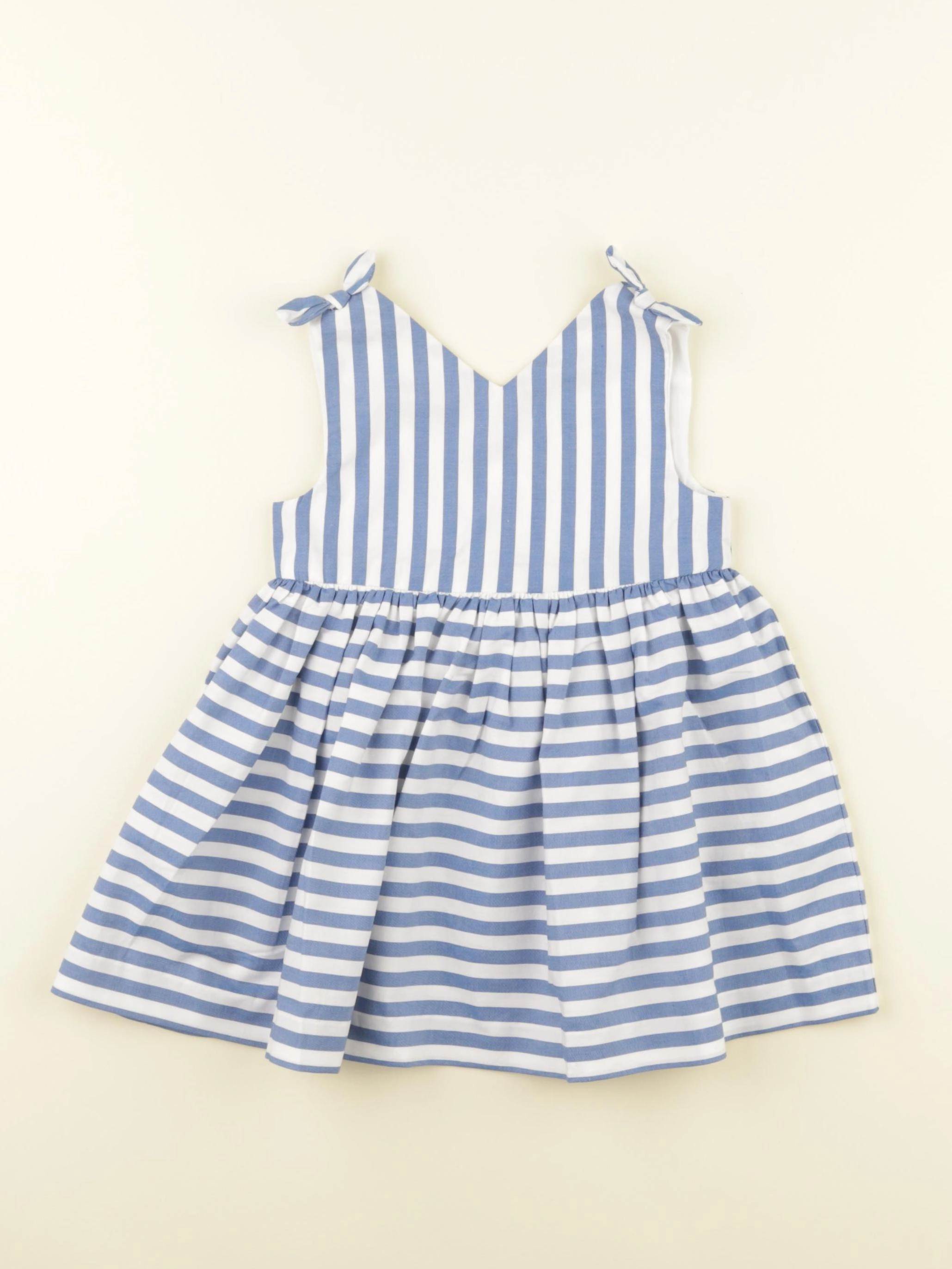 Jacadi - robe blanc, bleu - 18 mois