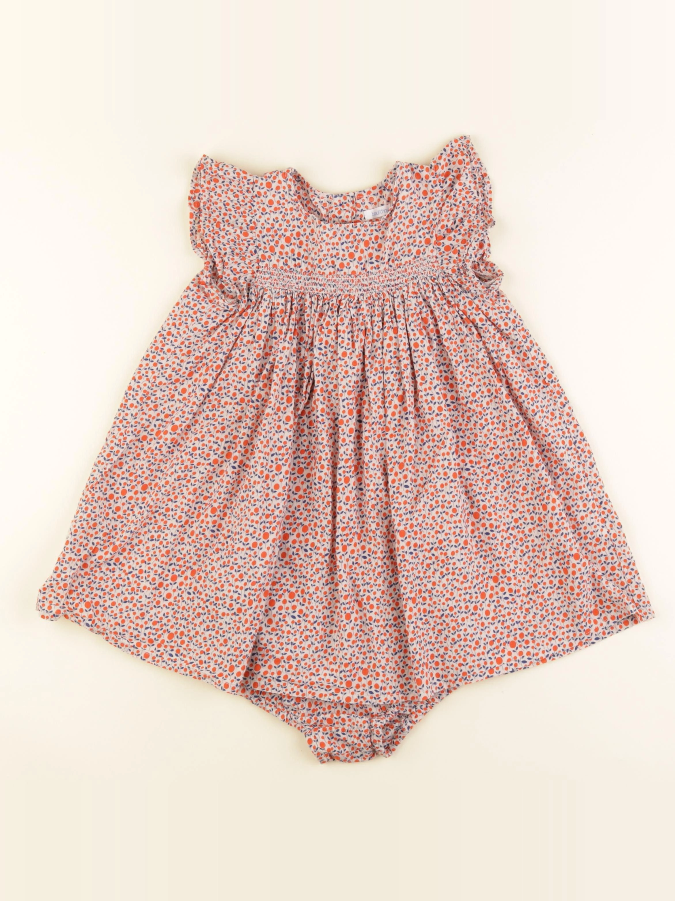 Boutchou - robe orange - 24 mois