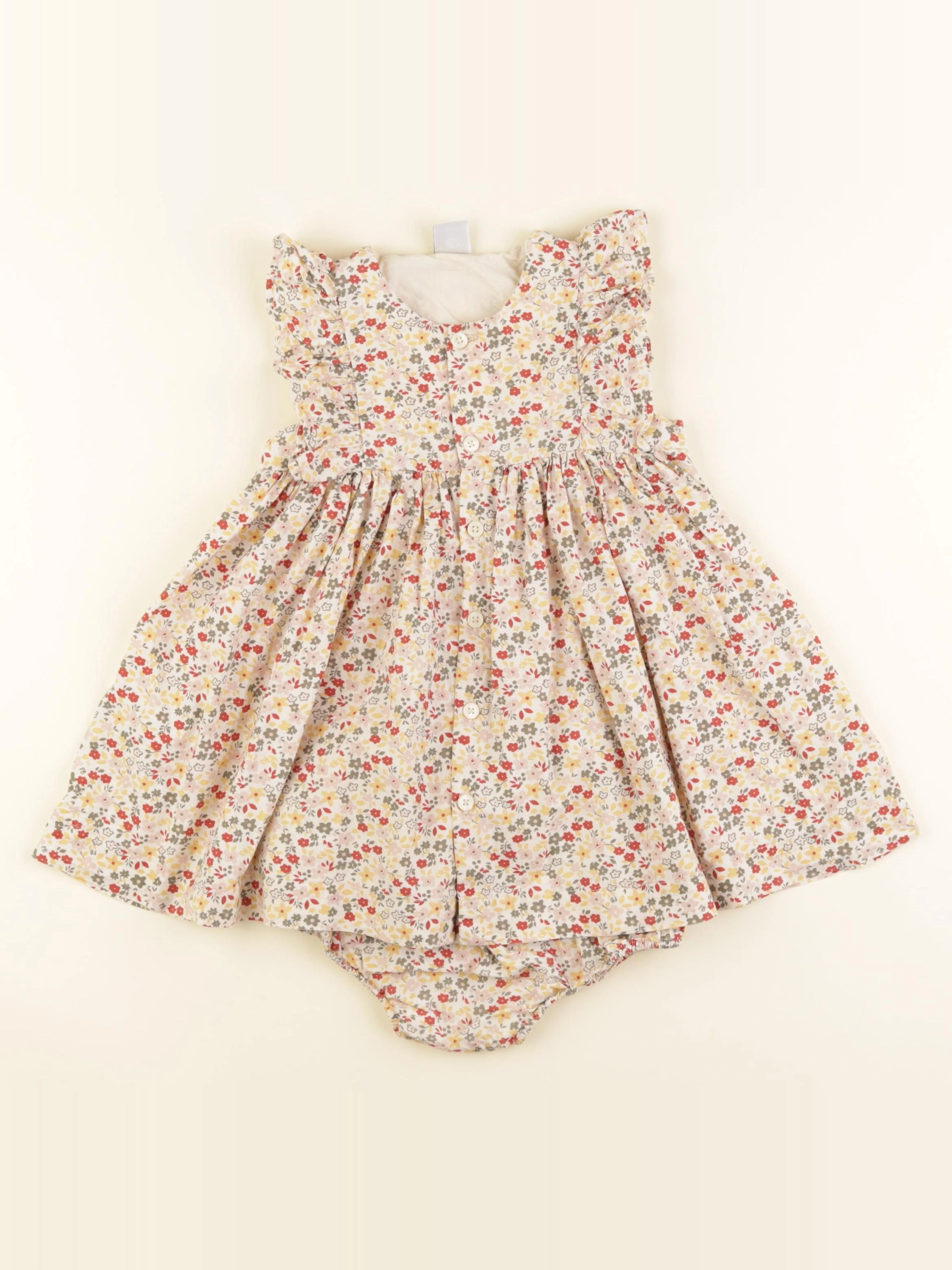 Petit Bateau - robe multicolore - 24 mois