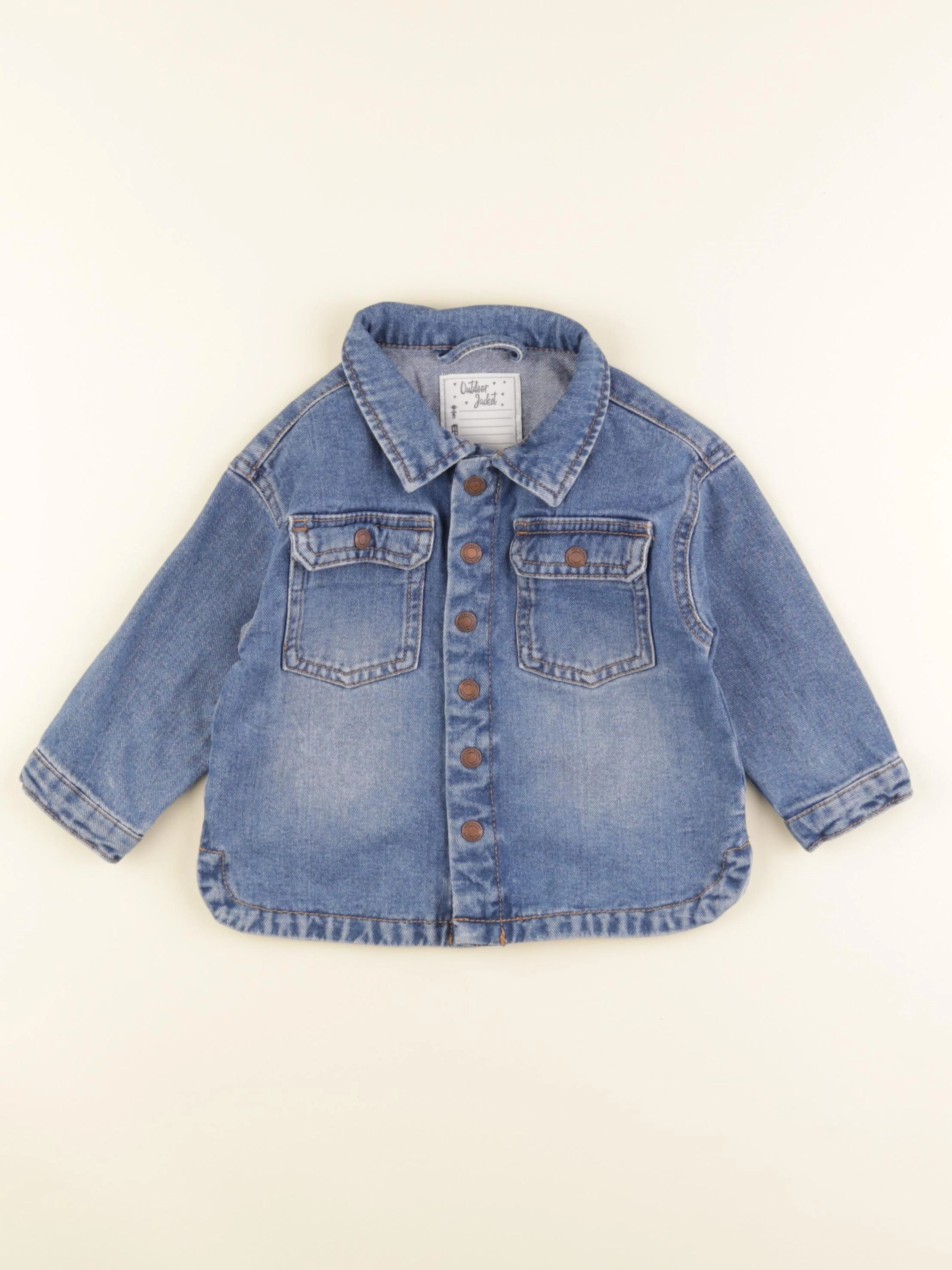 Vertbaudet - veste bleu - 18 mois