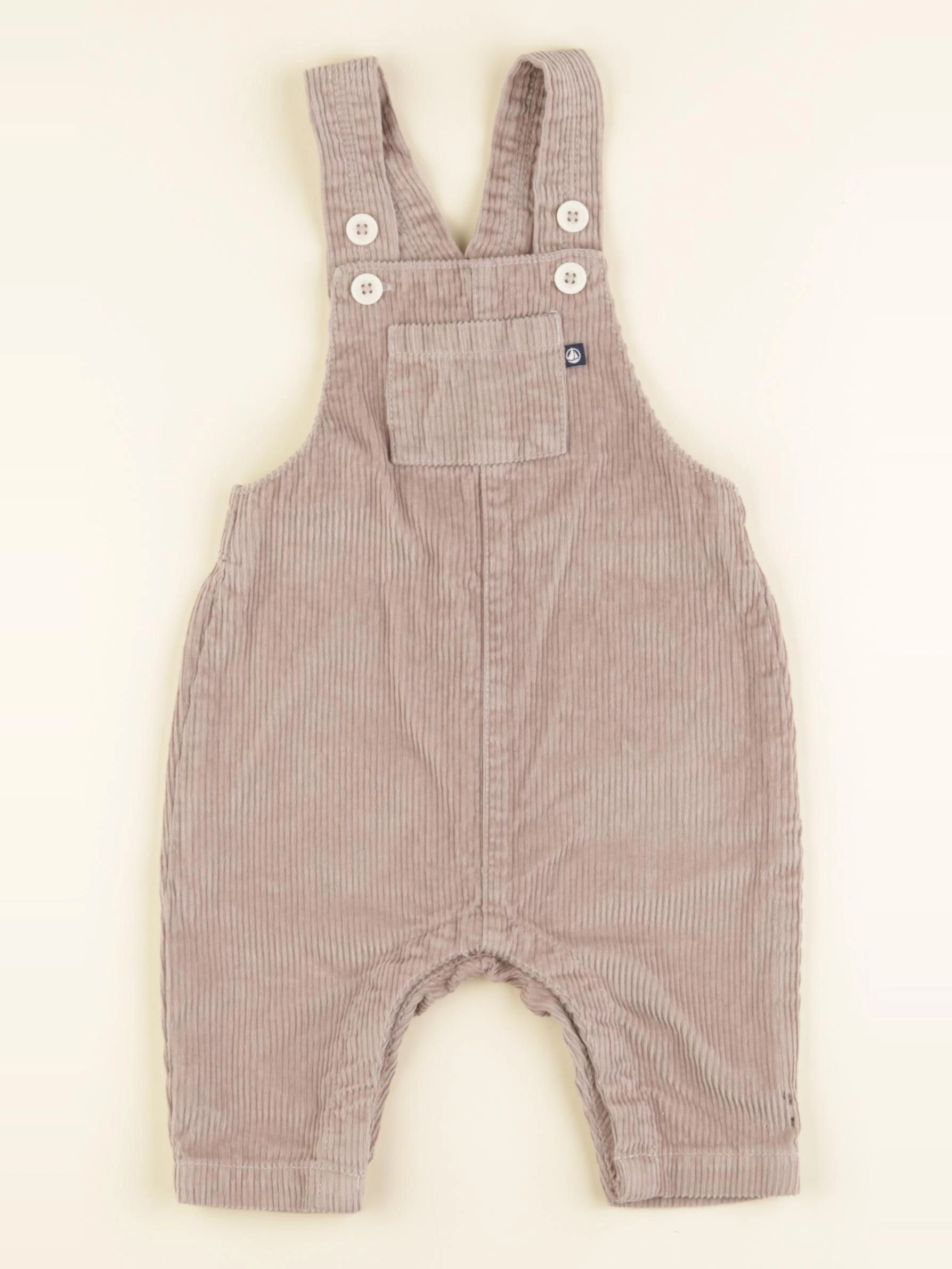 Petit Bateau - salopette taupe - 6 mois