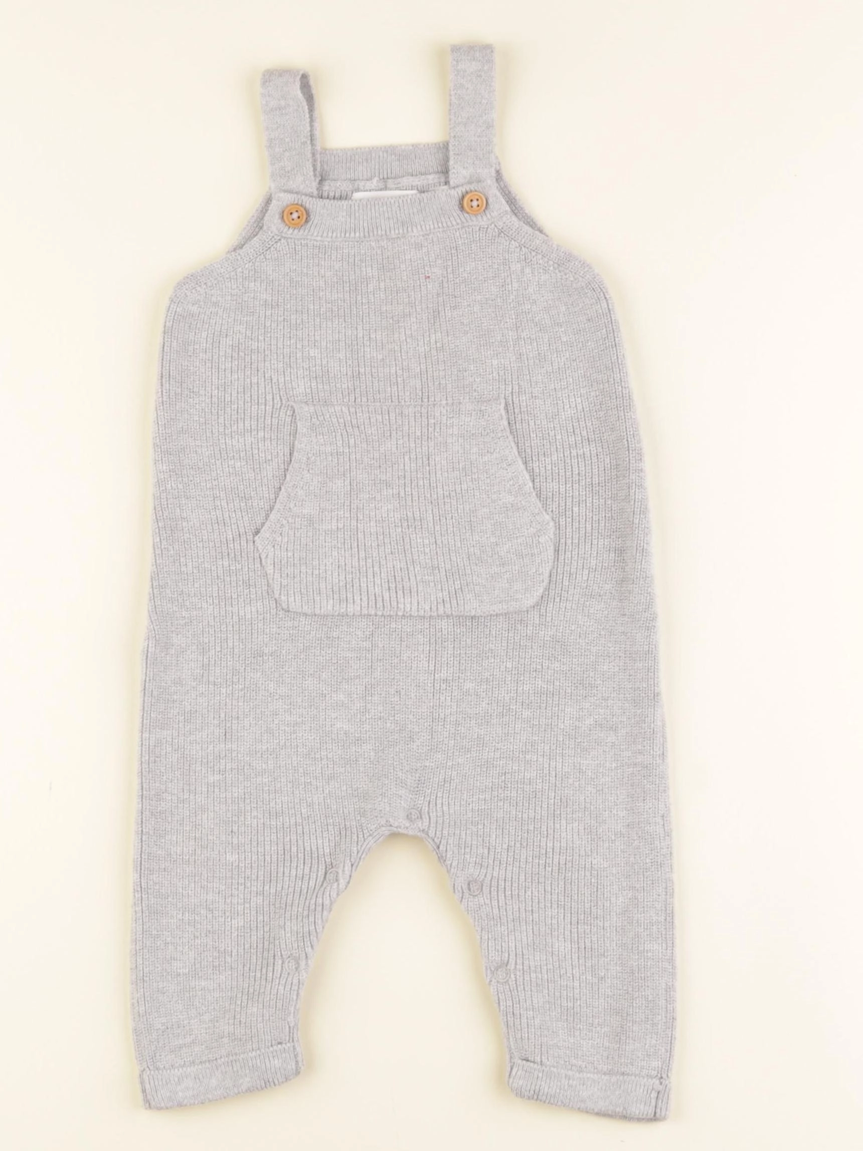 Mango - salopette gris - 3/6 mois