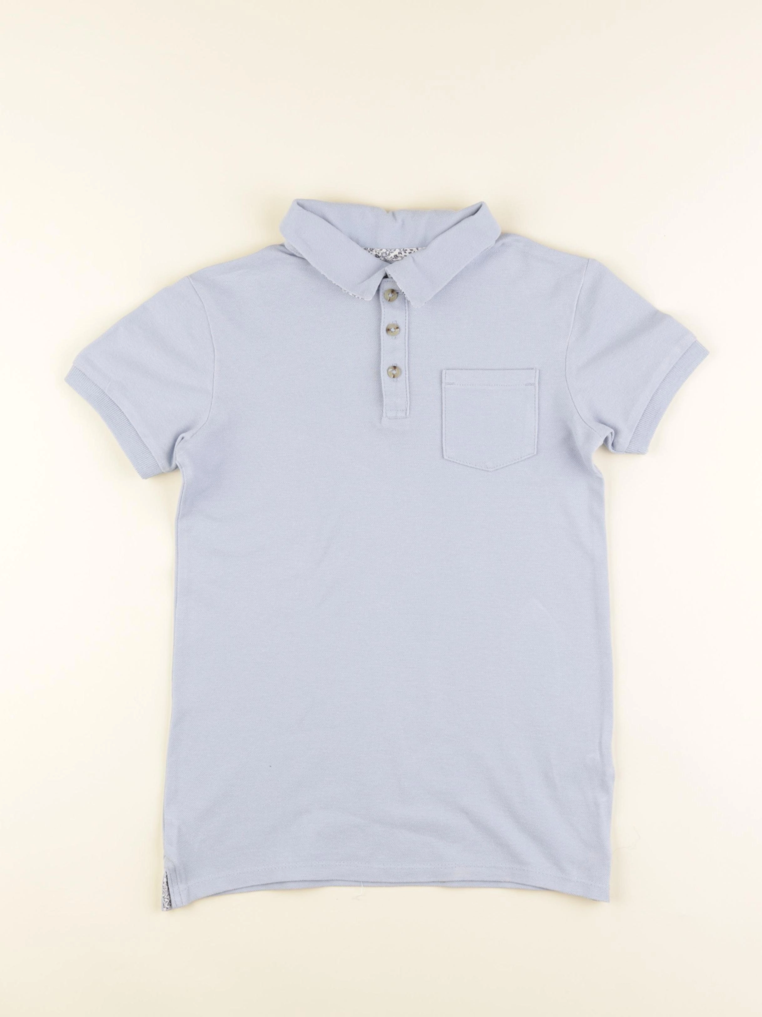 Vertbaudet - polo bleu - 10 ans