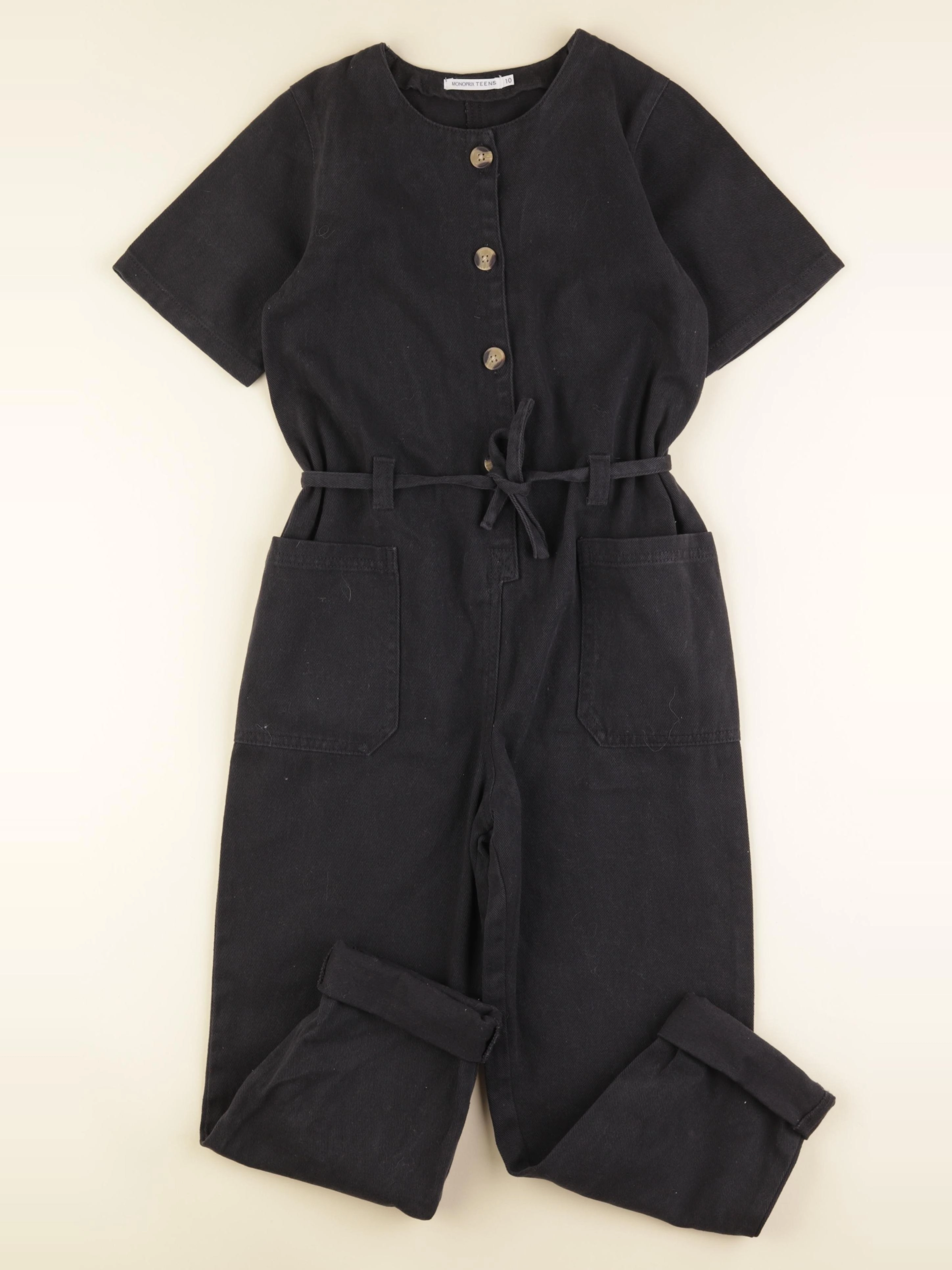 Monoprix - combinaison noir - 10 ans