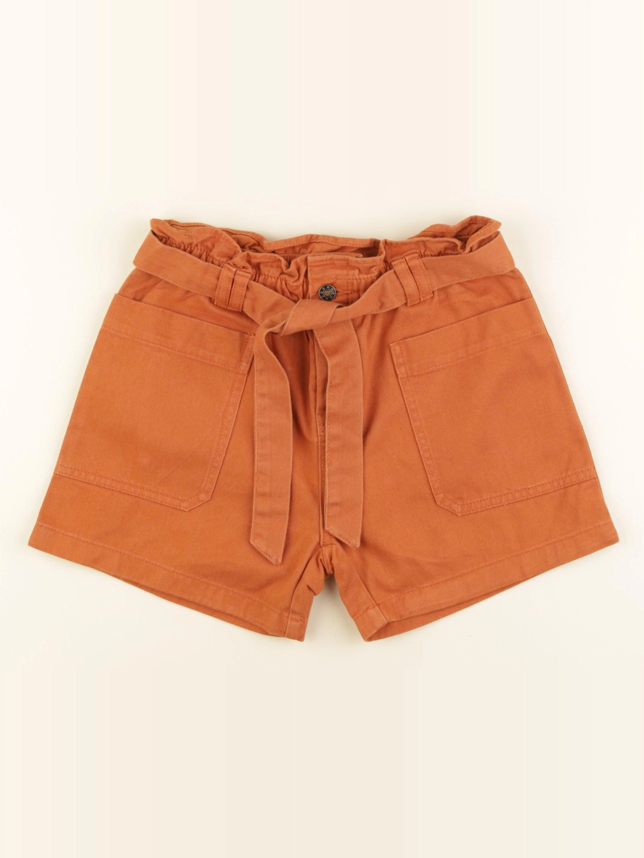 Monoprix - short orange - 12 ans