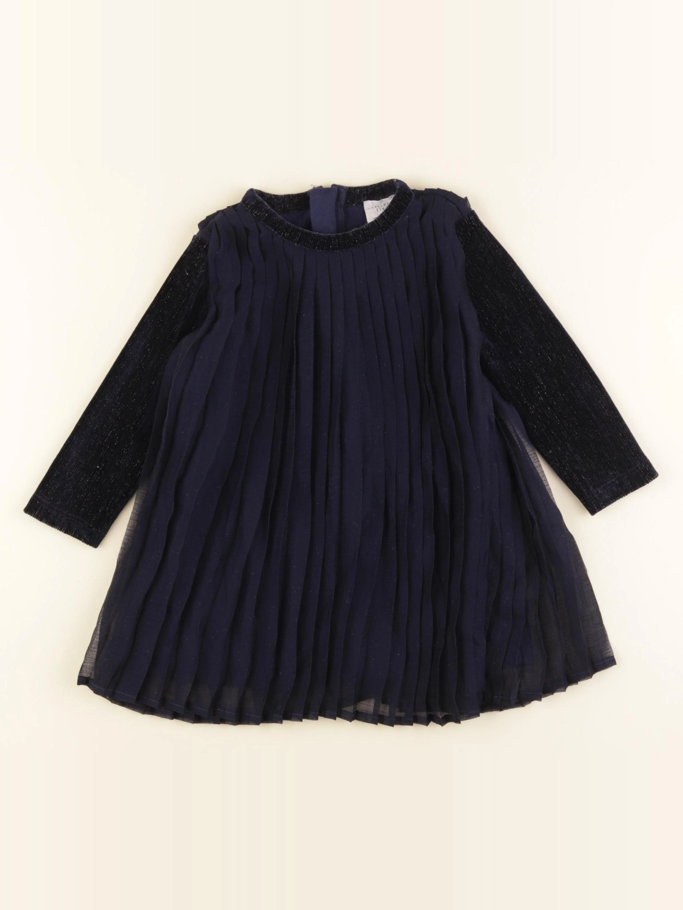 Carrément Beau - robe bleu - 18 mois