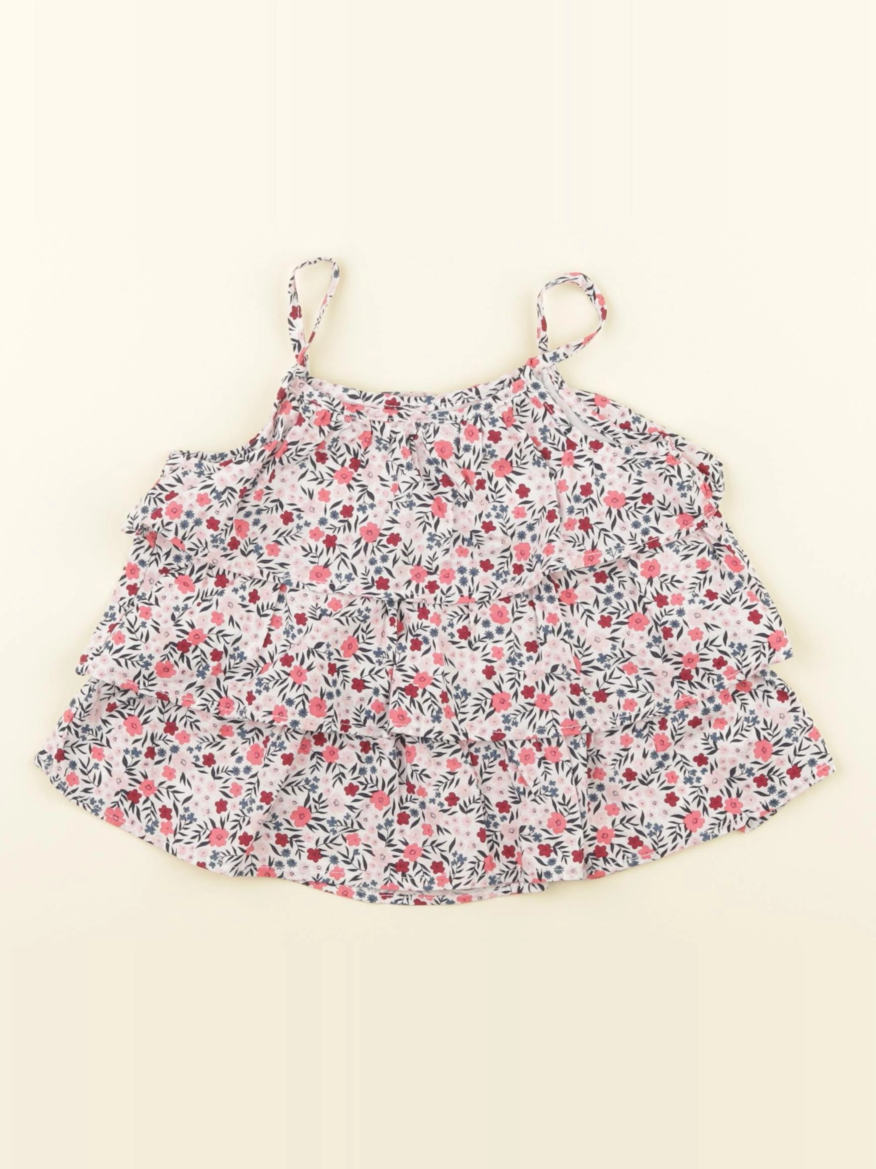 Vertbaudet - blouse bleu, rose - 3 ans