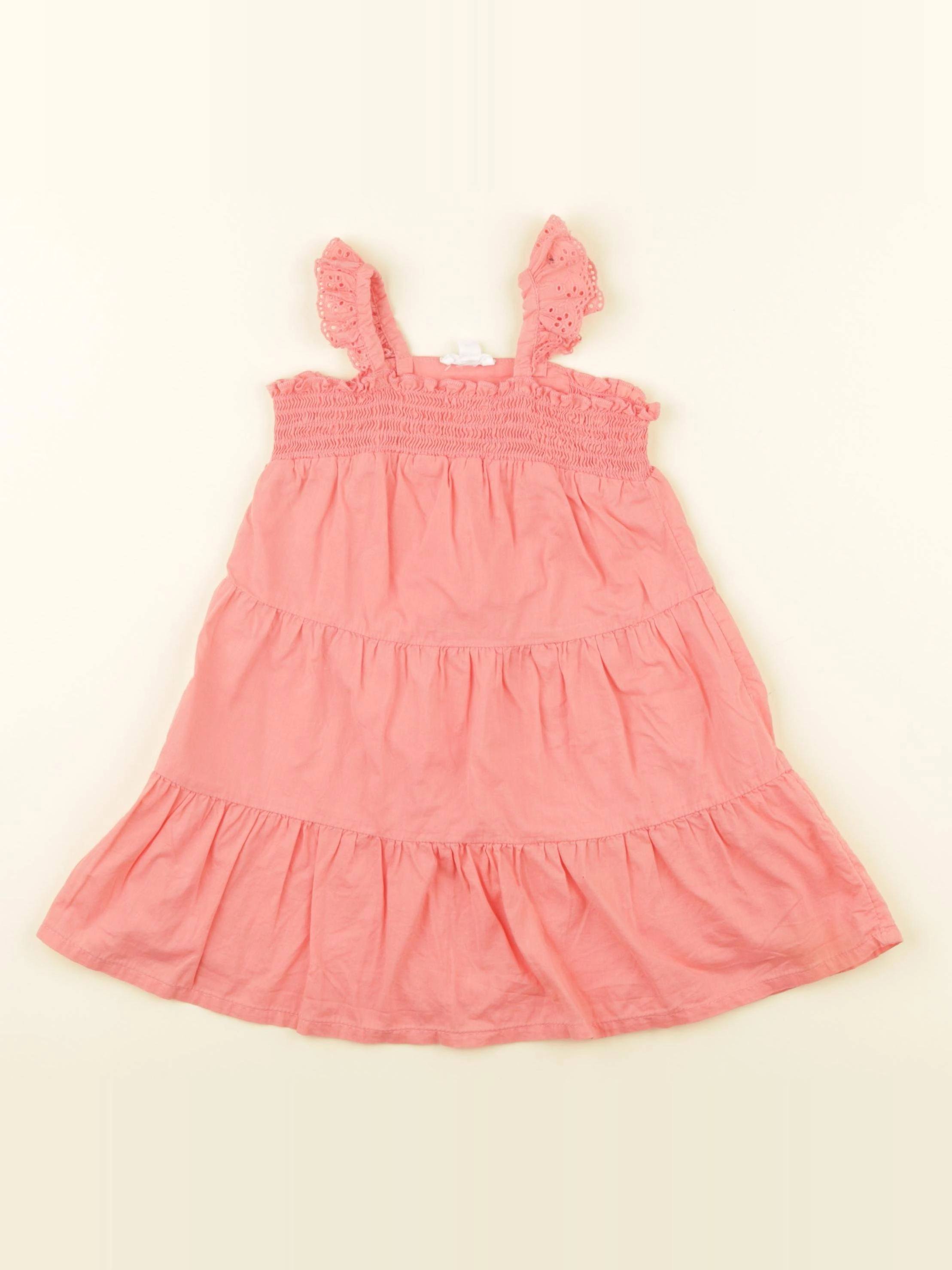 Vertbaudet - robe rose fluo - 2 ans