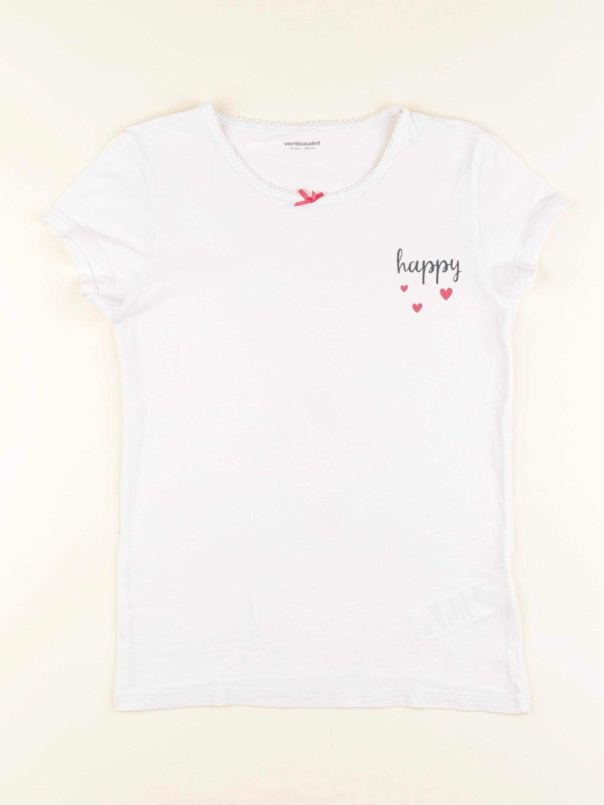 Vertbaudet - maillot de corps blanc - 10 ans