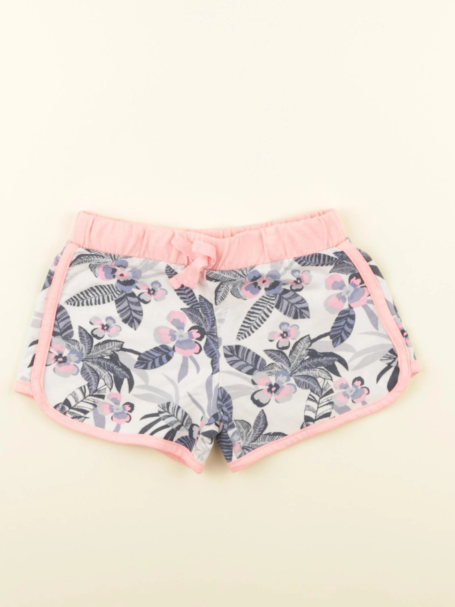 Vertbaudet - short bleu, rose - 3 ans