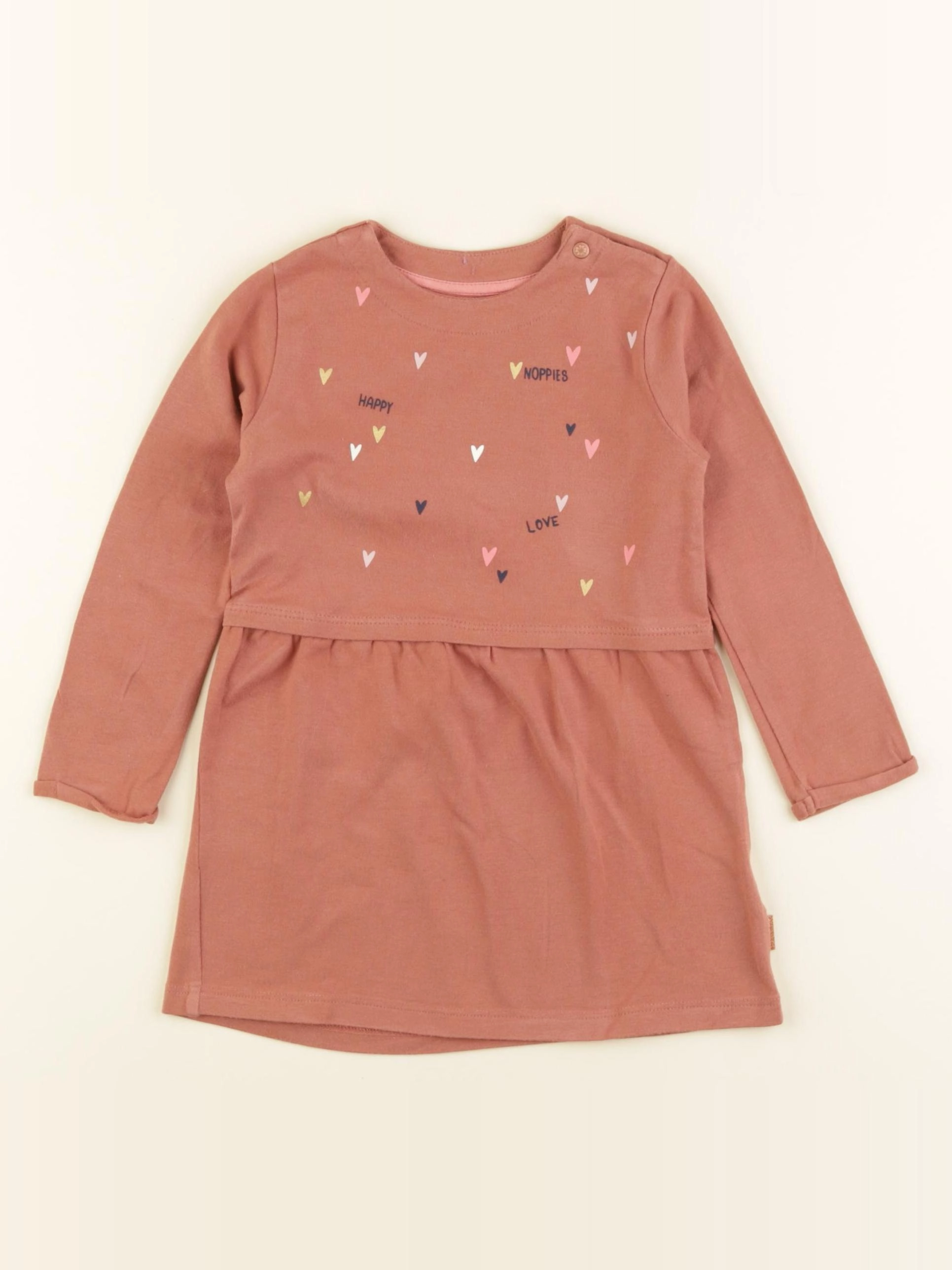 Noppies - robe marron - 9/12 mois