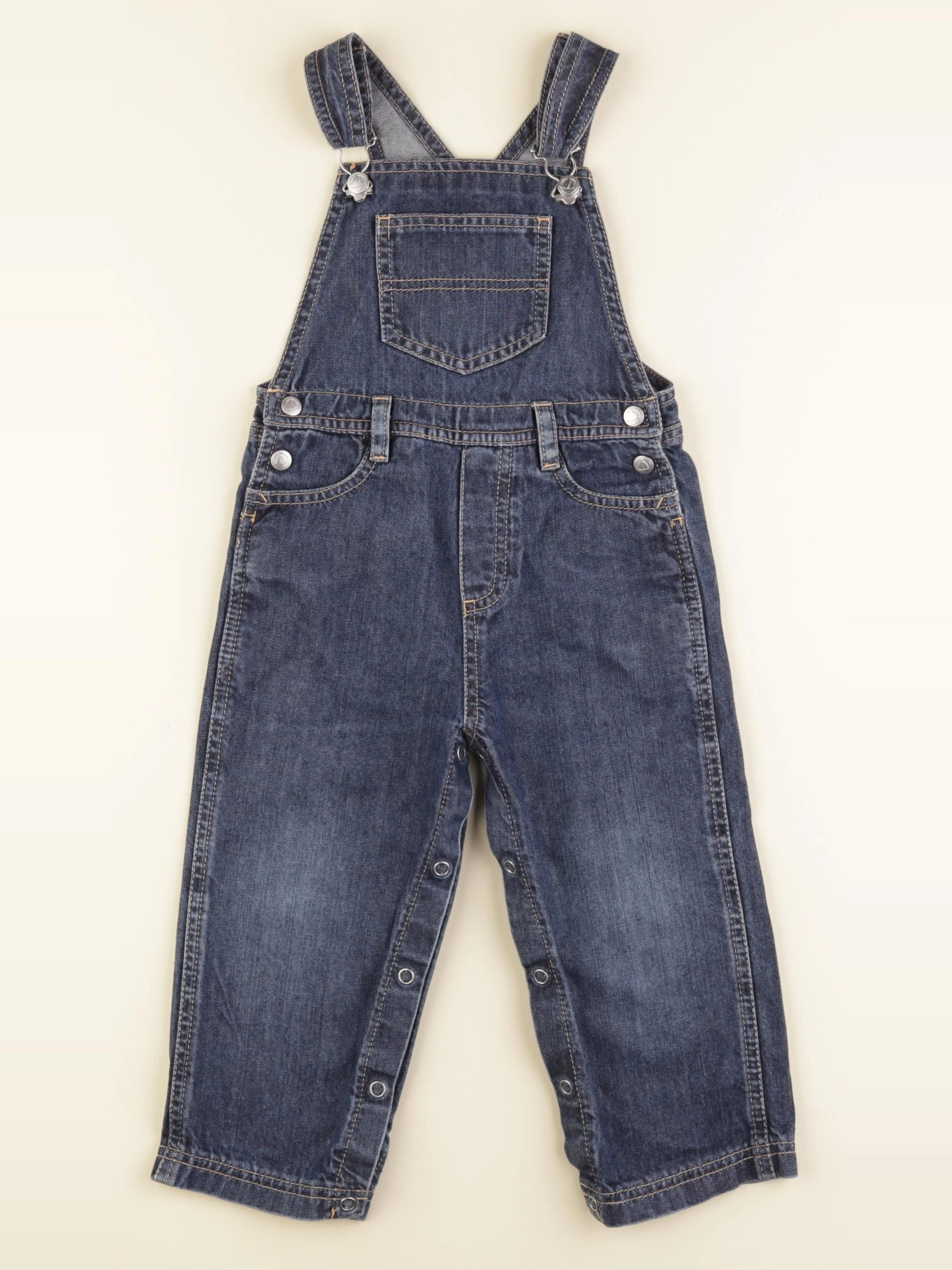 Petit Bateau - salopette bleu - 24 mois