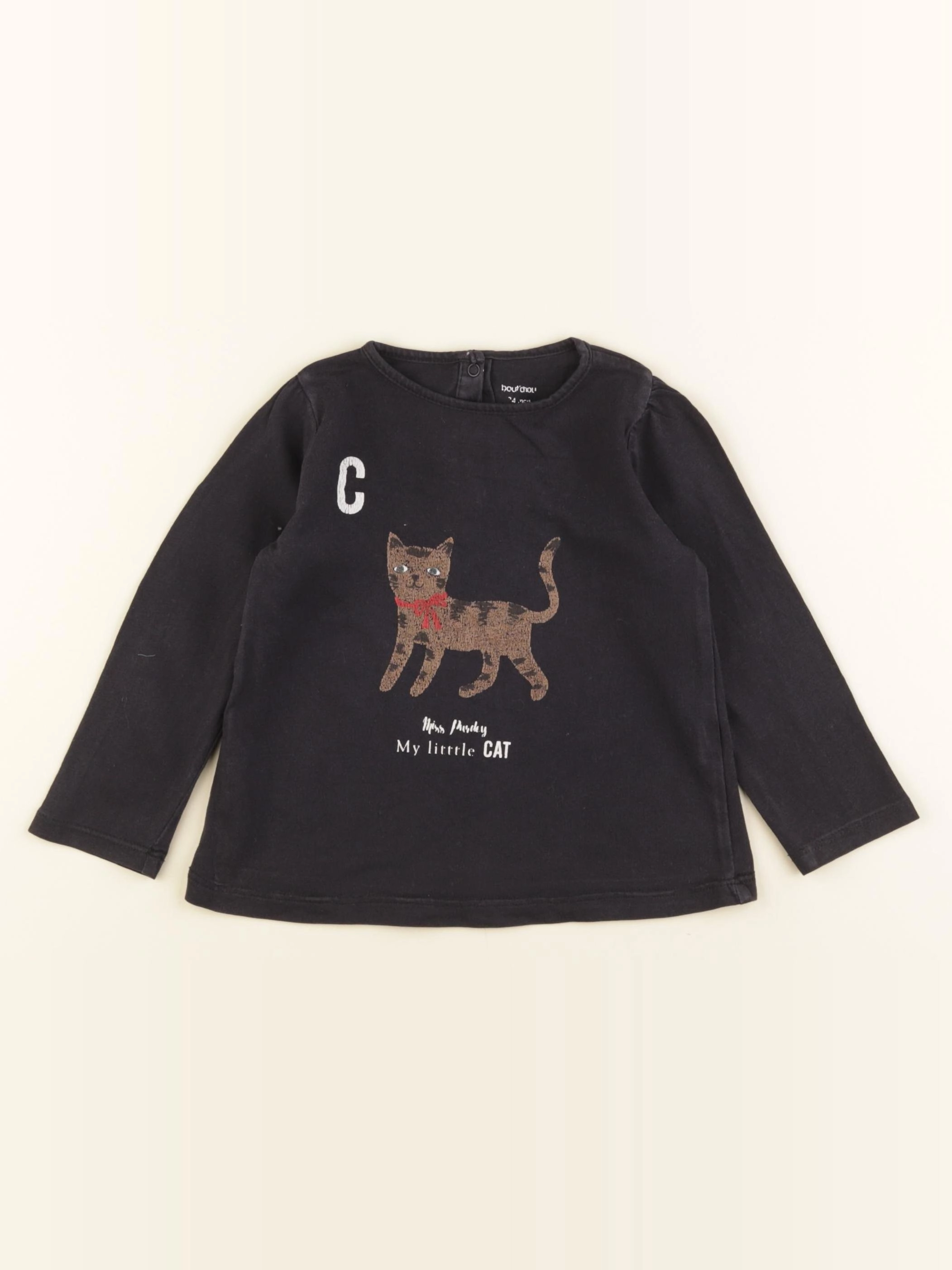Boutchou - tee-shirt noir - 24 mois