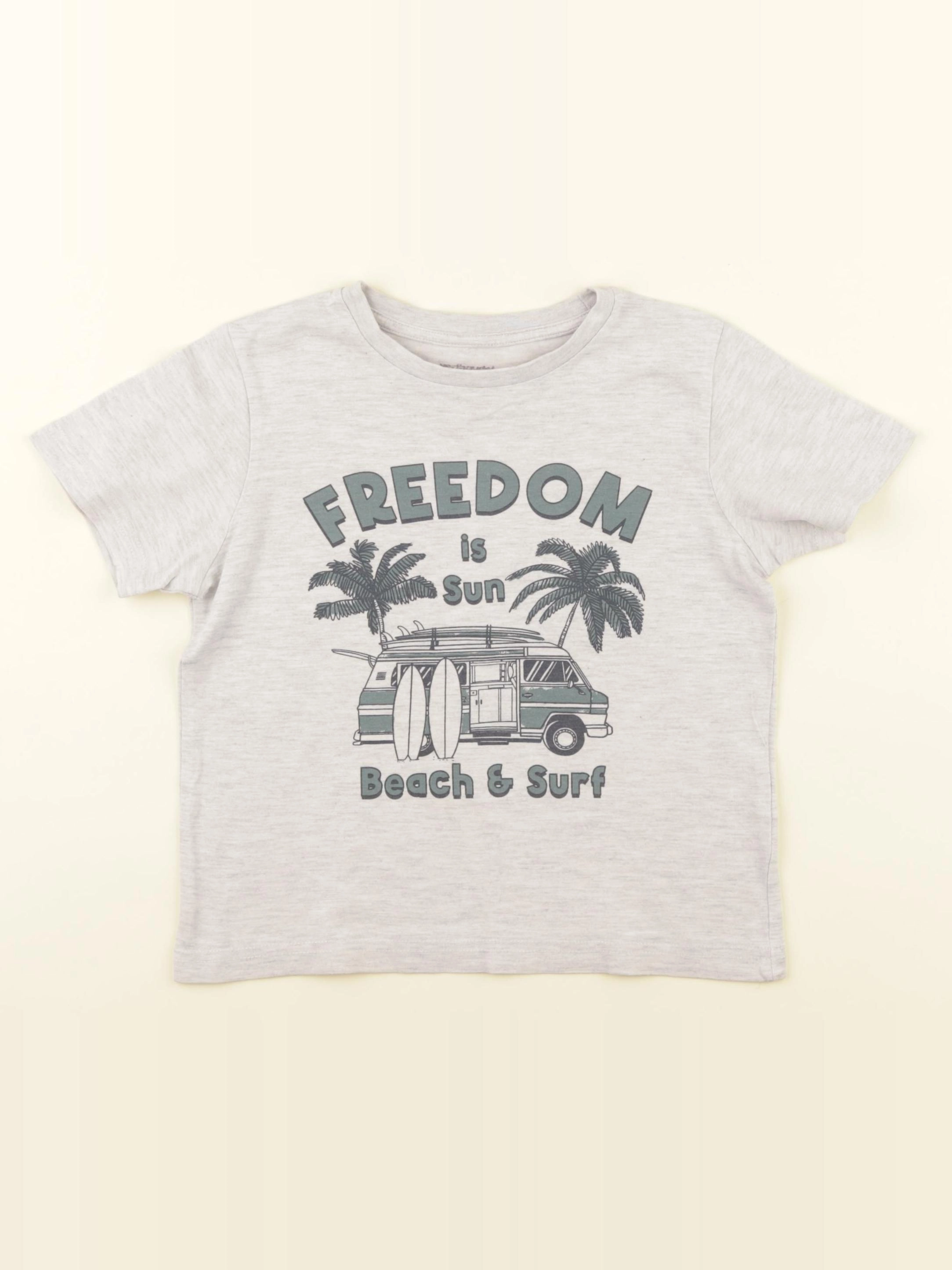 Vertbaudet - tee-shirt gris - 5 ans