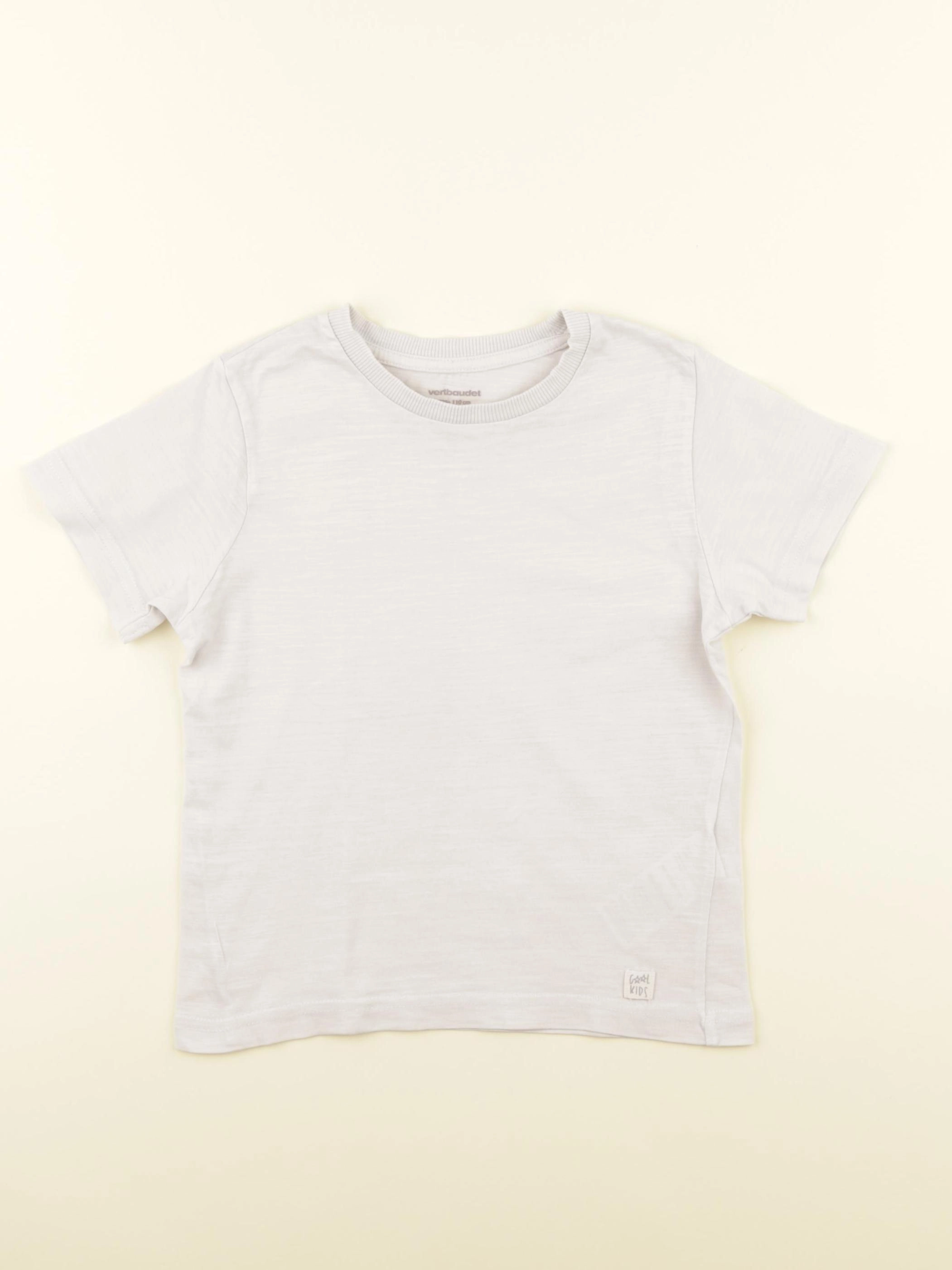 Vertbaudet - tee-shirt beige - 5 ans