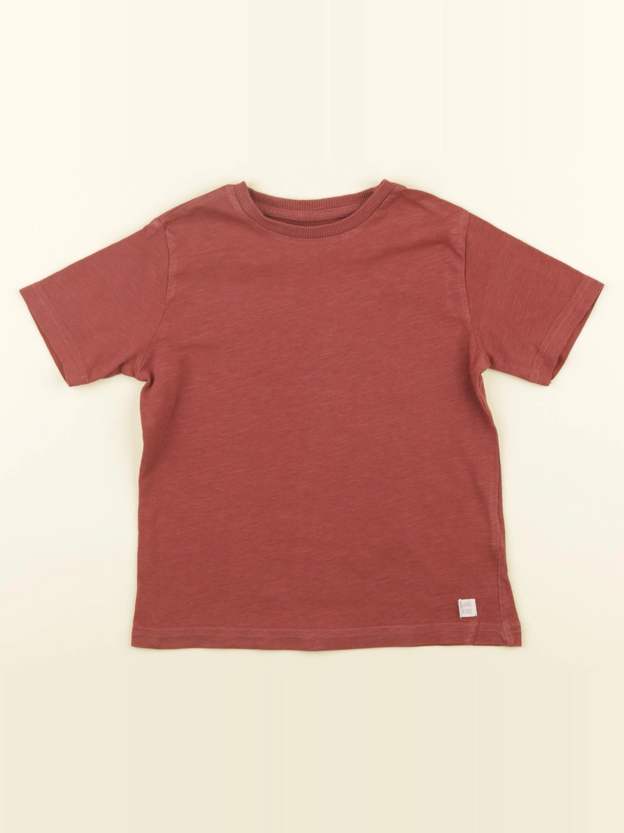 Vertbaudet - tee-shirt rouge - 5 ans