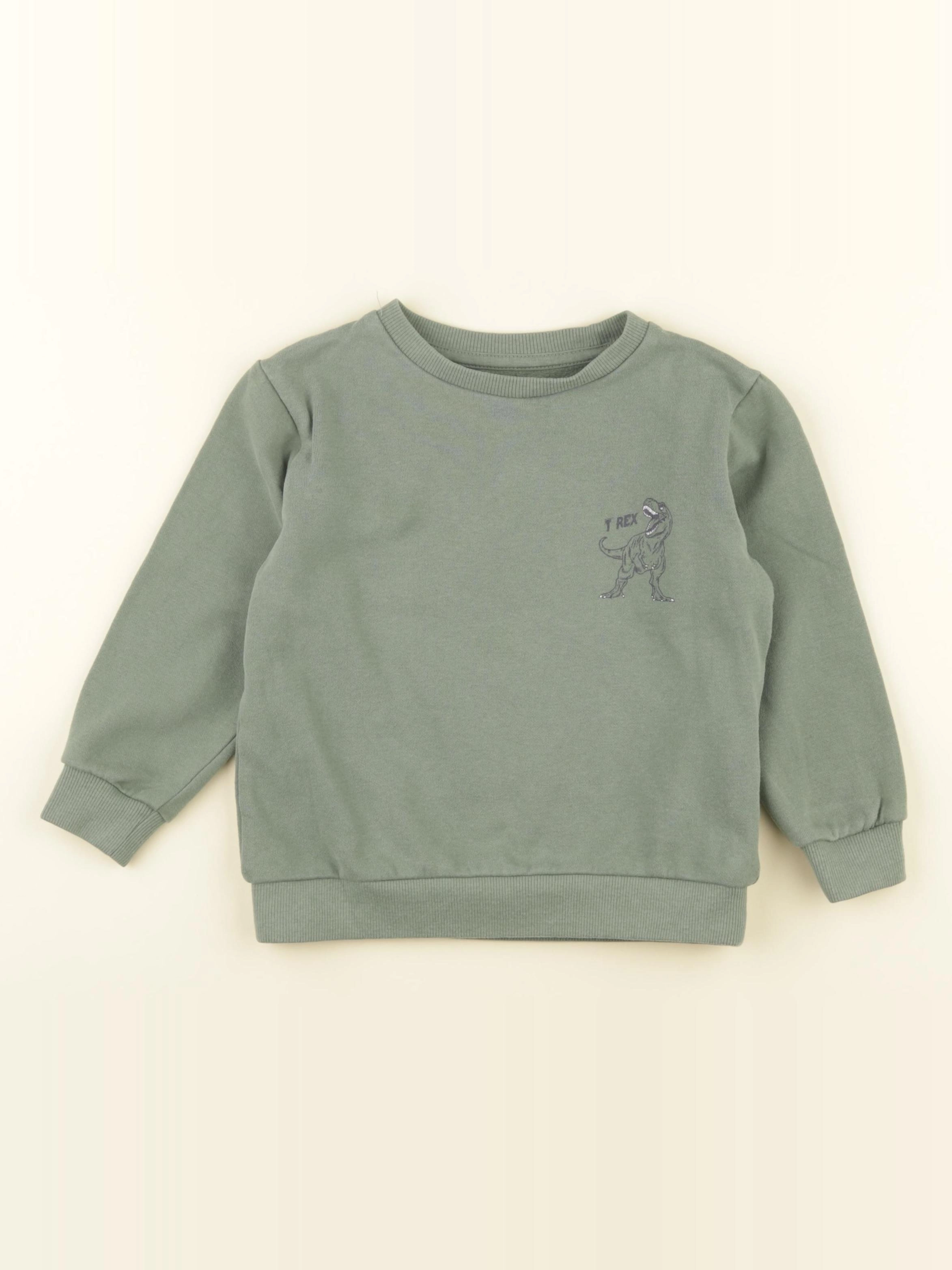 Vertbaudet - sweat vert - 5 ans