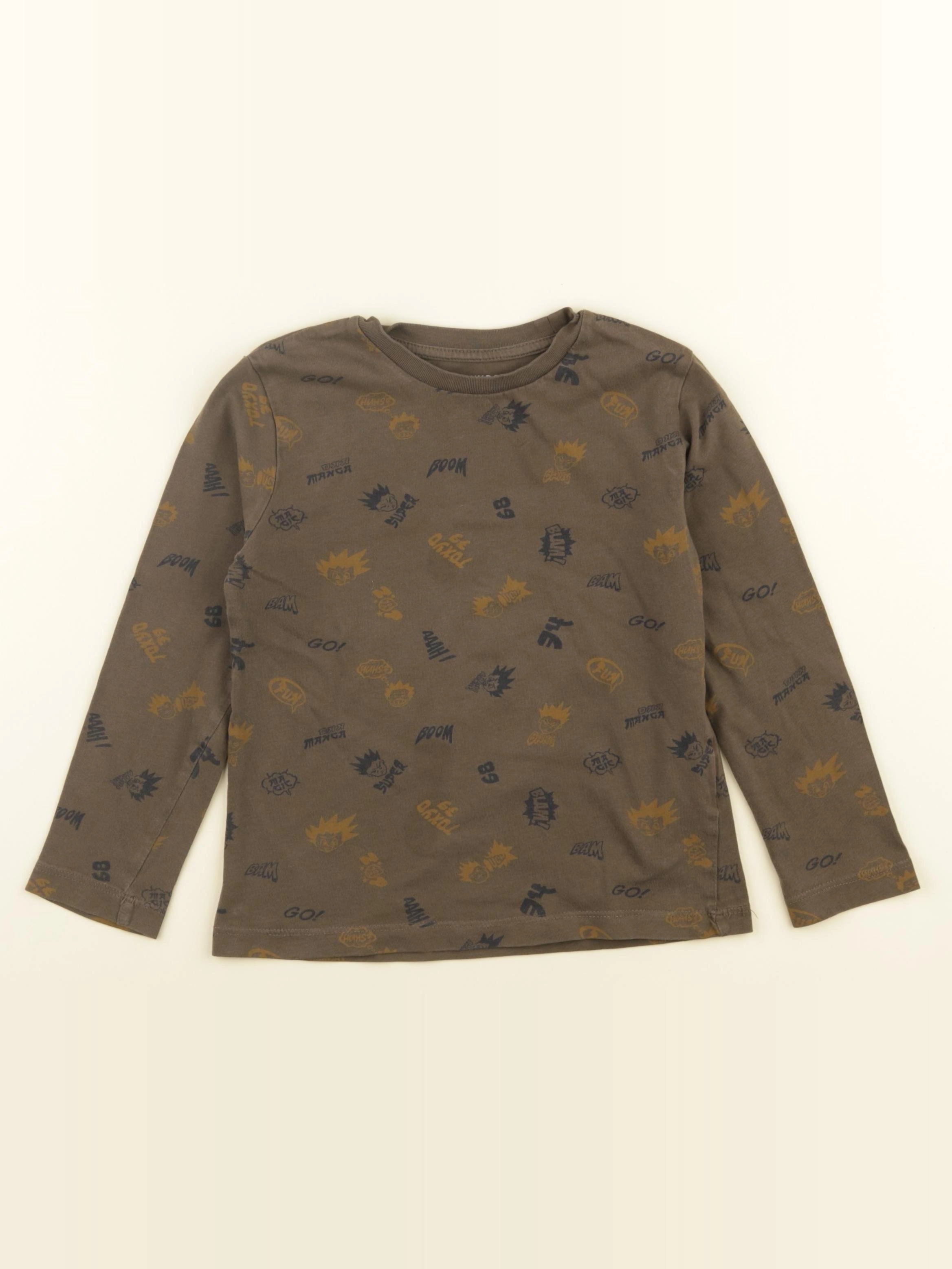 Monoprix - tee-shirt marron - 6 ans